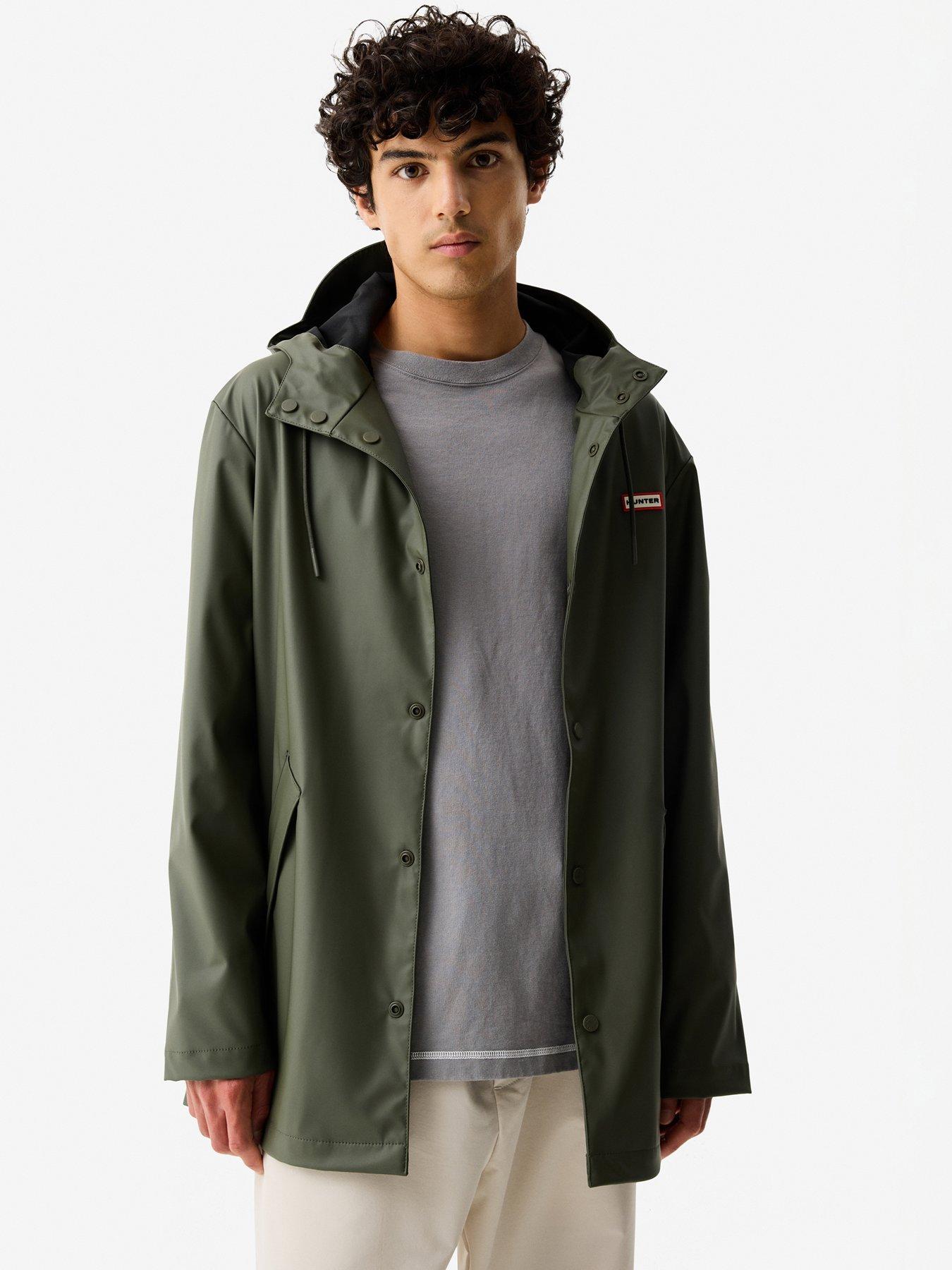 Hunter Unisex Jo Pu Raincoat - Green