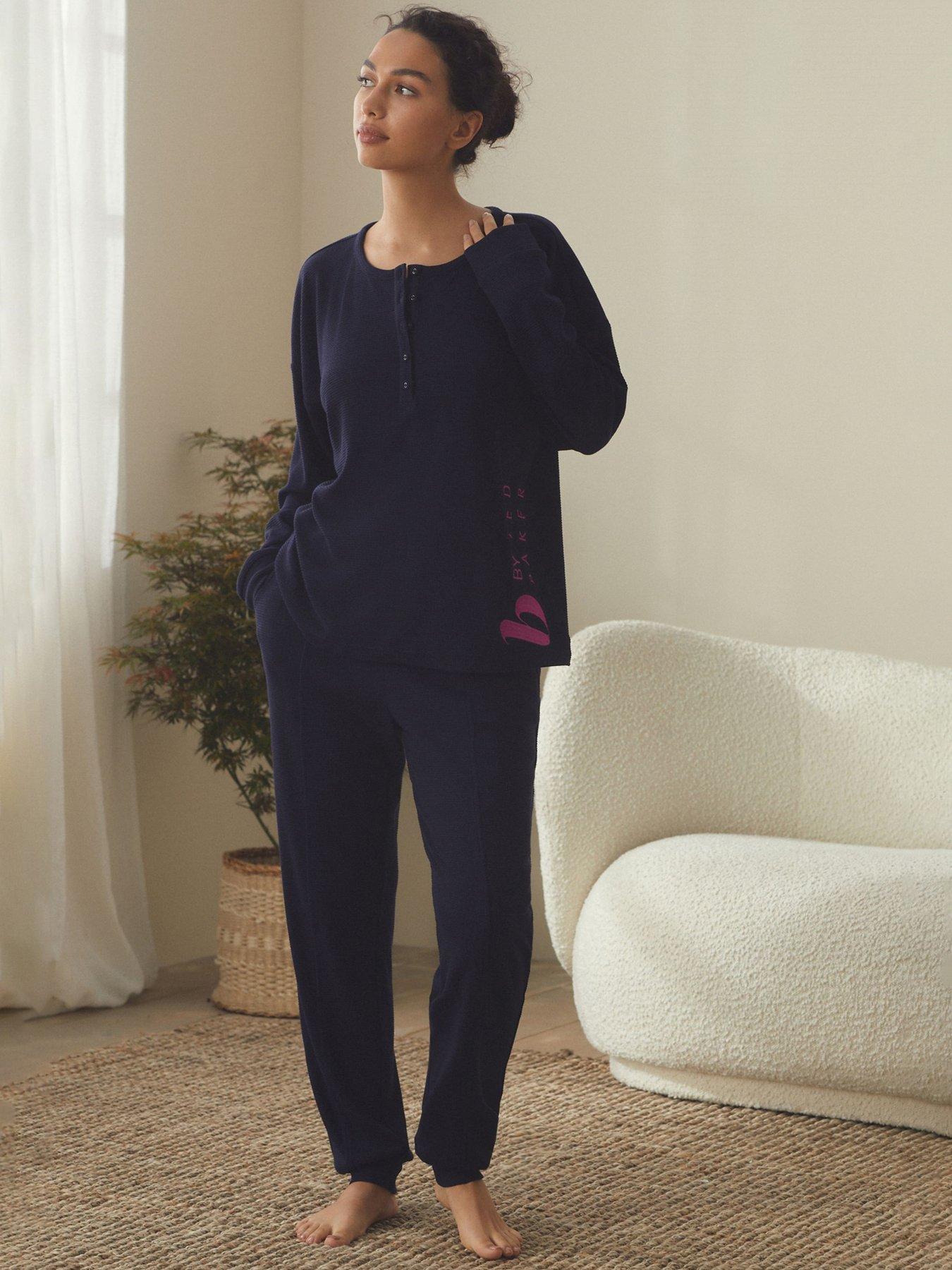 undefined B By Baker Waffle Navy Pyjama Set - Navy