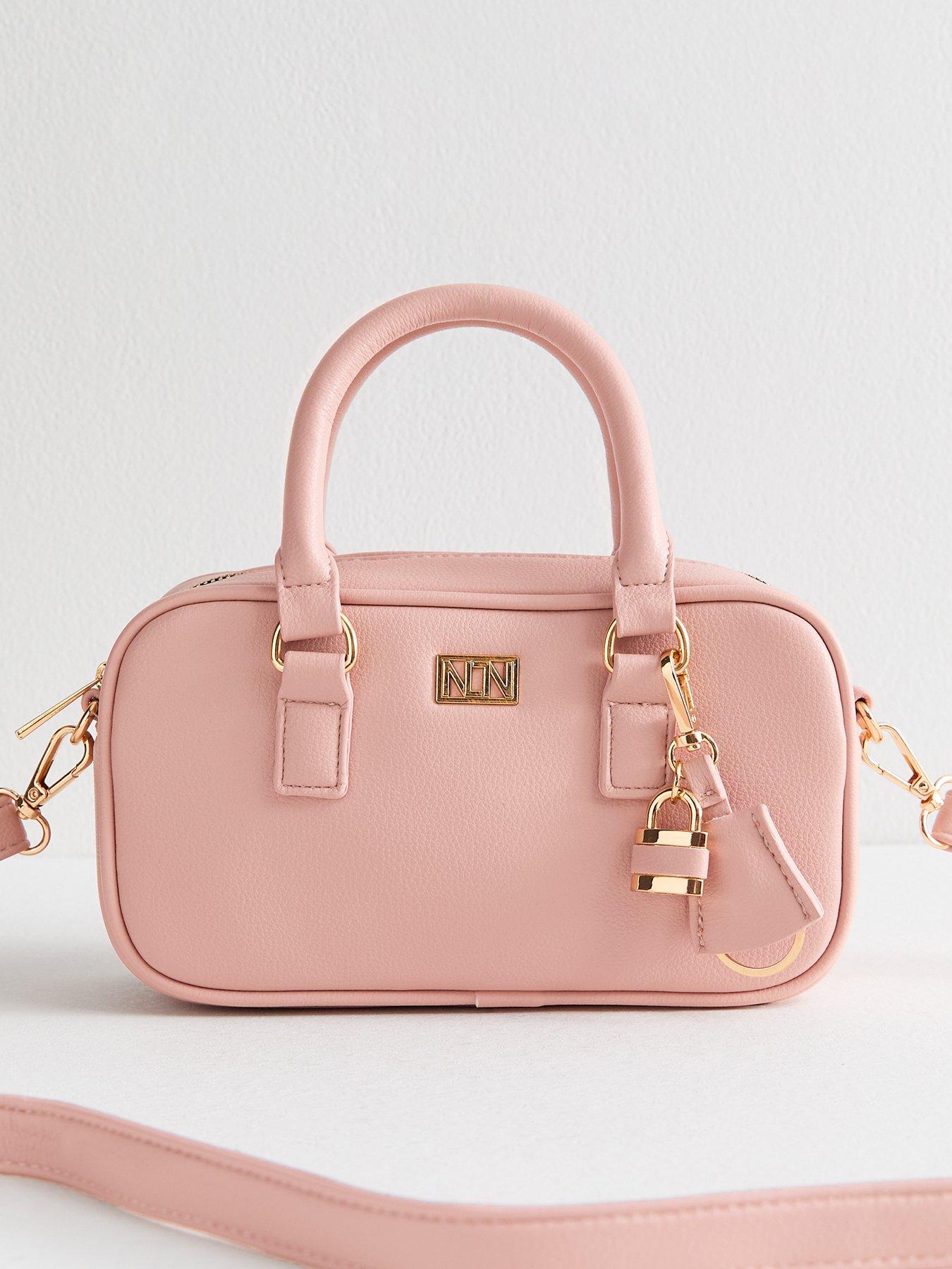 Image 1 of 2 of New Look Pink Faux Leather Crossbody Bag