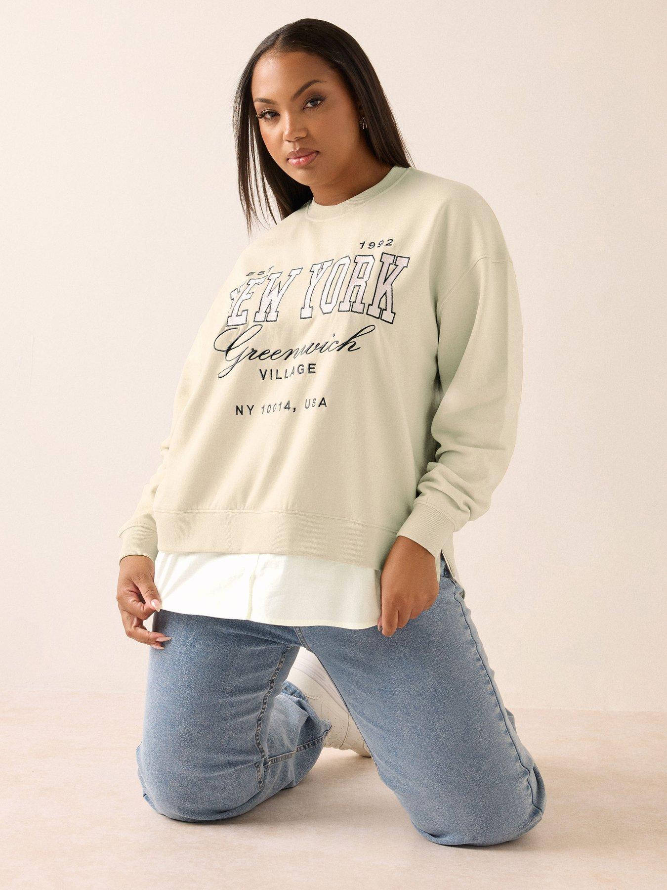 undefined Curve New York Sweatshirt - Brown