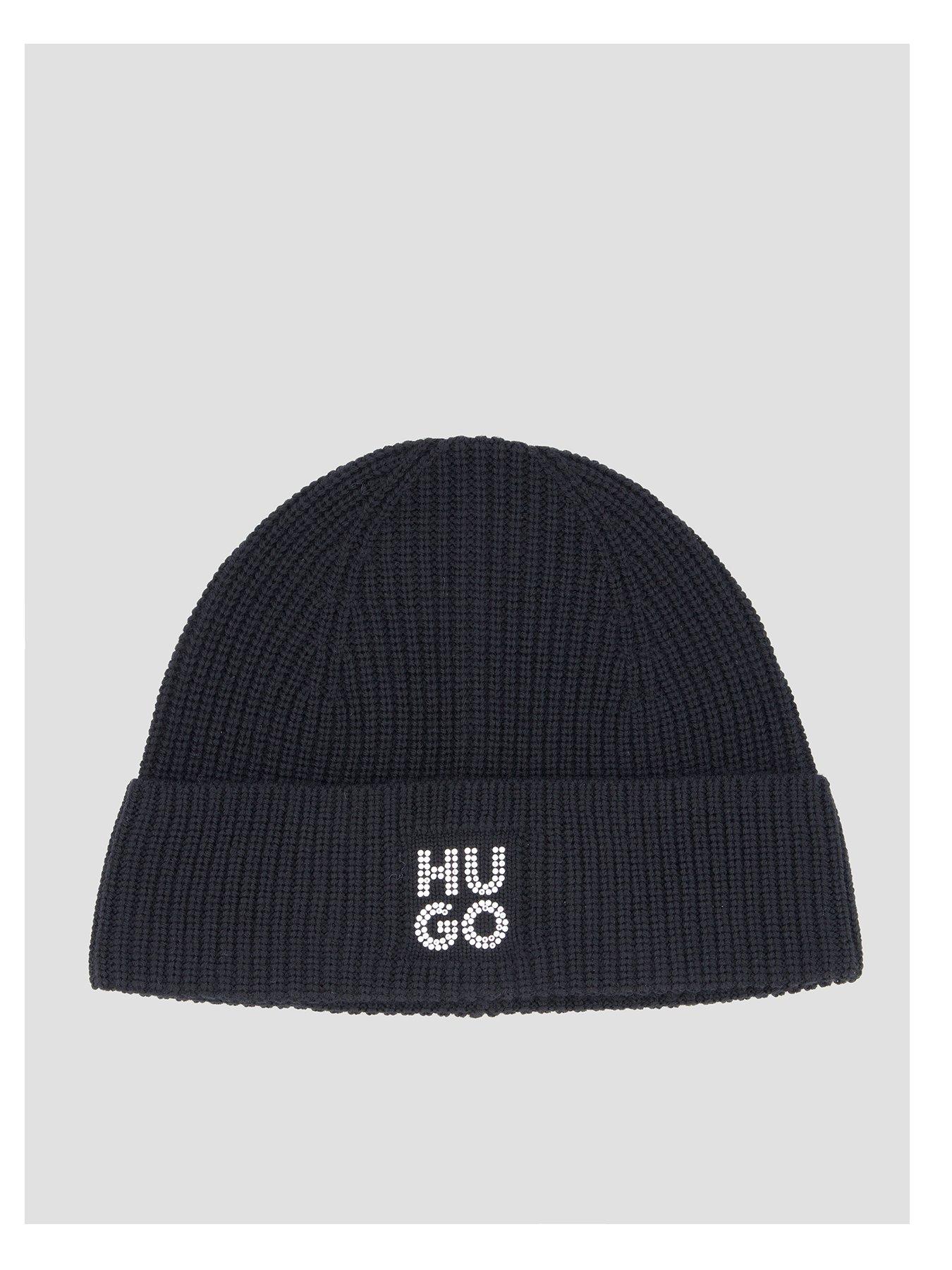  image of hugo-sillo-beanie-hat-black