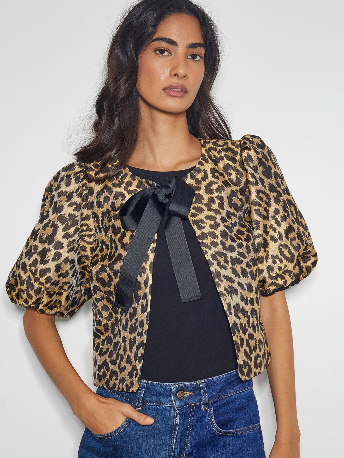 undefined Anne Animal Jacket - Brown
