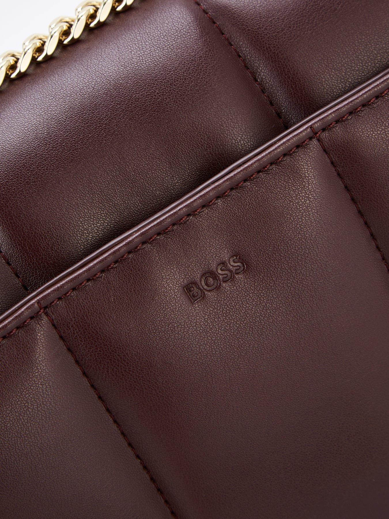  image of boss-icon-shoulder-bag-red