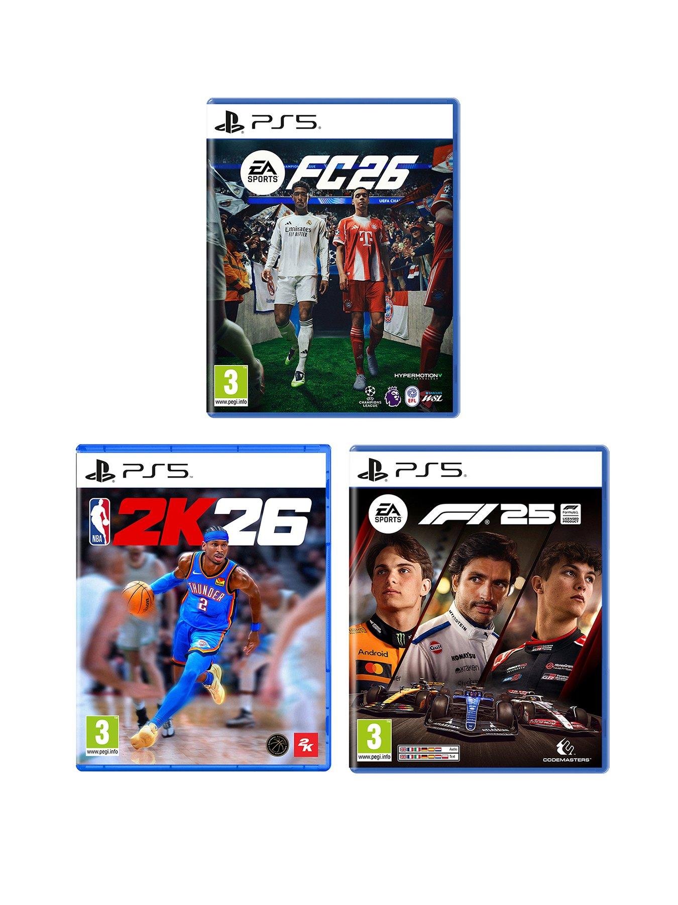 PlayStation 5 EA SPORTS FC™ 26 + NBA 2K26 + F1 25