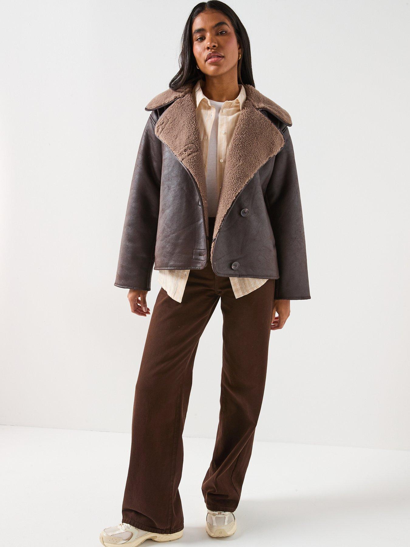 Image 3 of 6 of Vero Moda Miranda Jacket - Brown