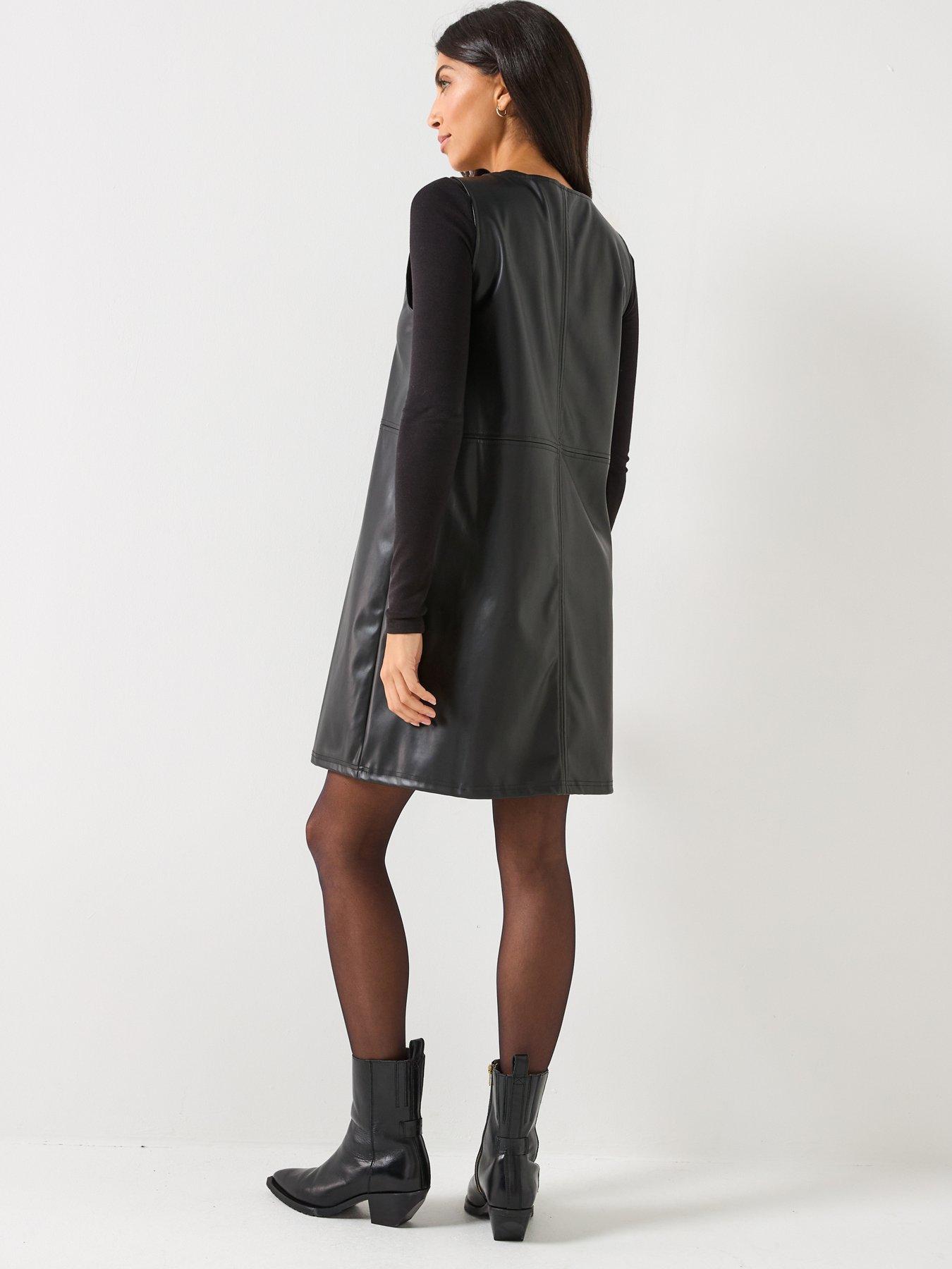 stillFront image of vero-moda-luca-short-dress-black