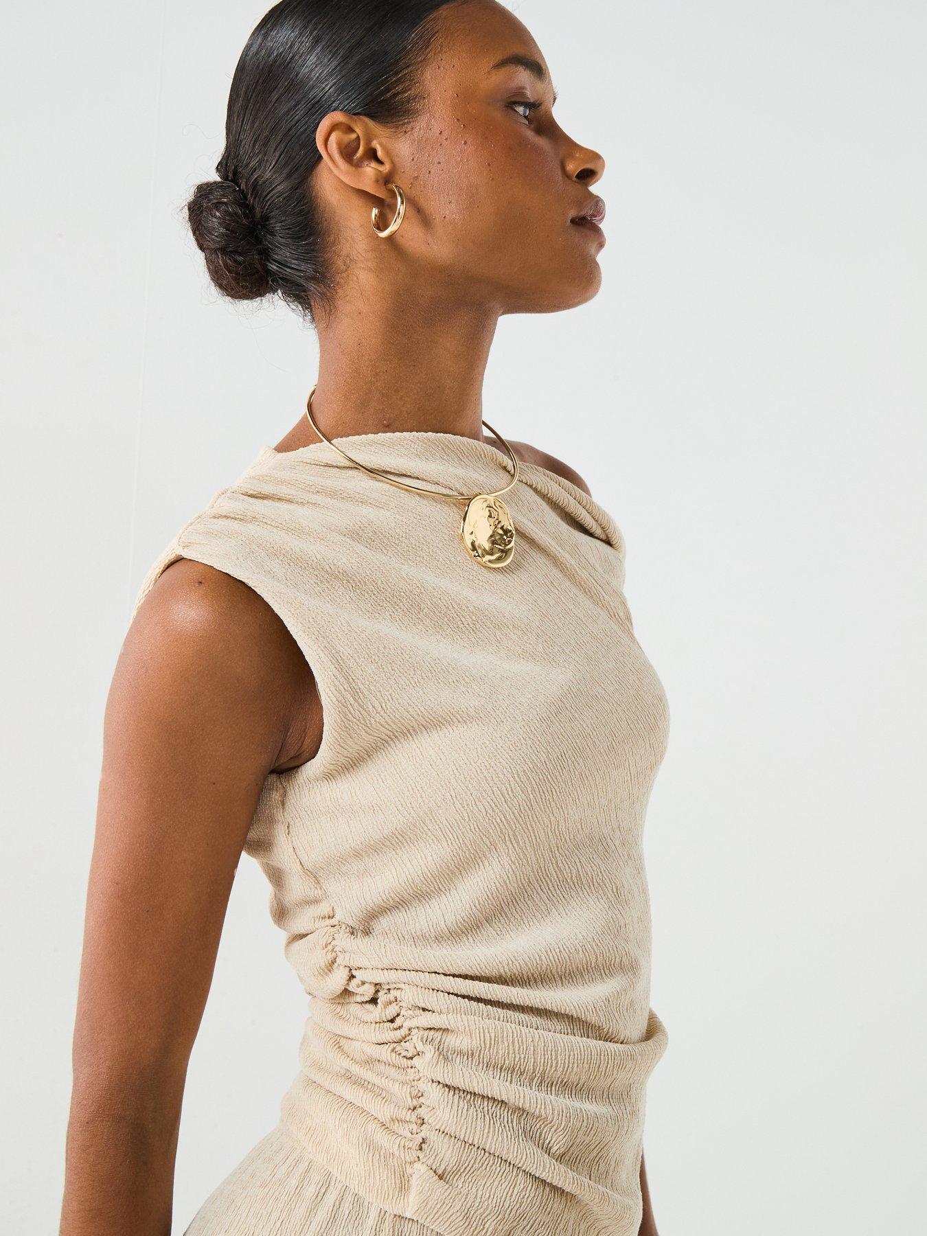  image of vero-moda-luna-sleeveless-top-cream