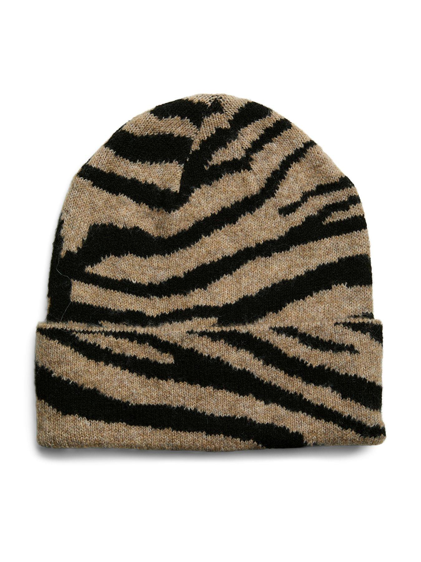  image of pieces-animal-print-hat-multi