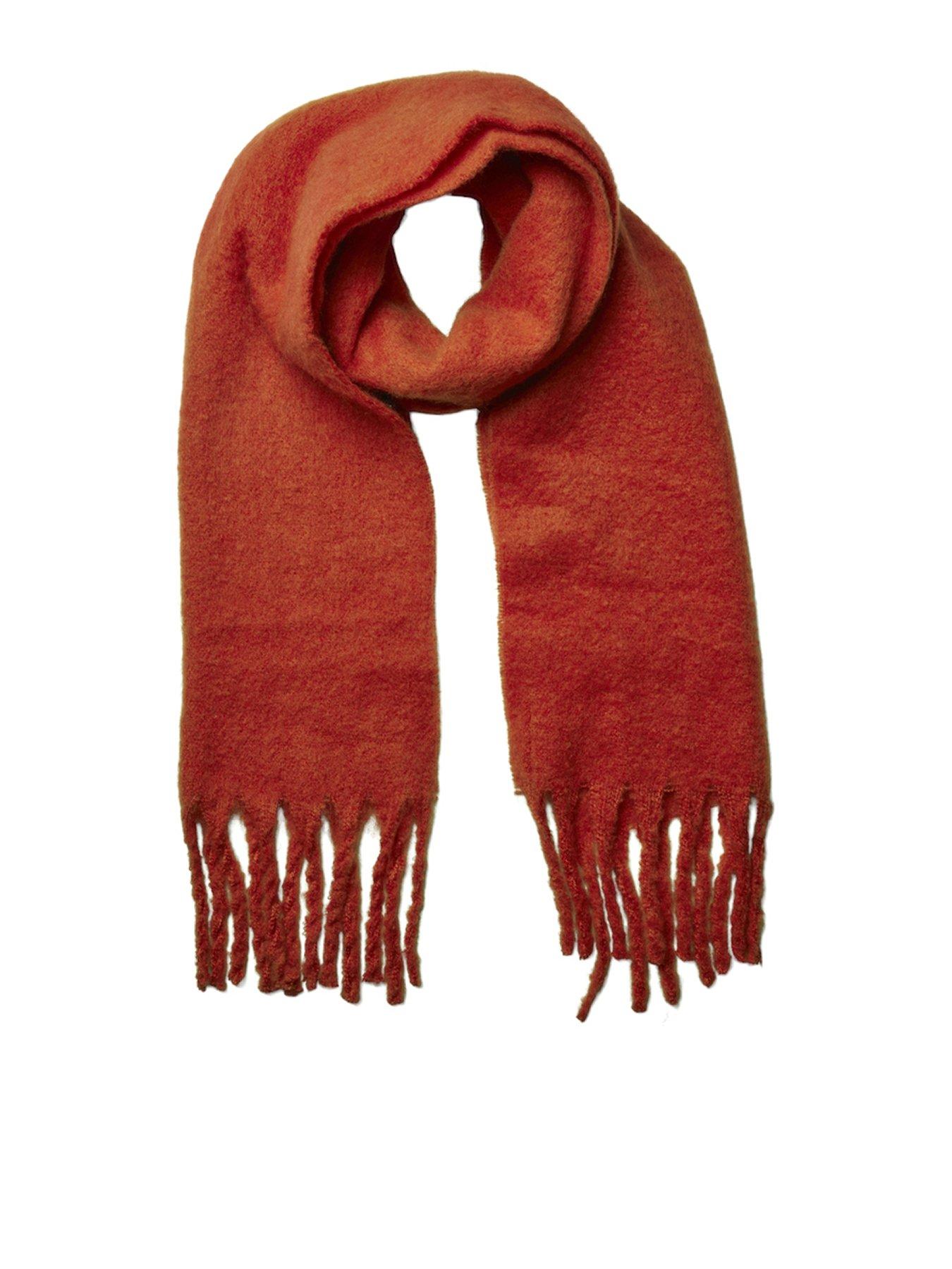 PIECES Nikita Long Scarf - Red