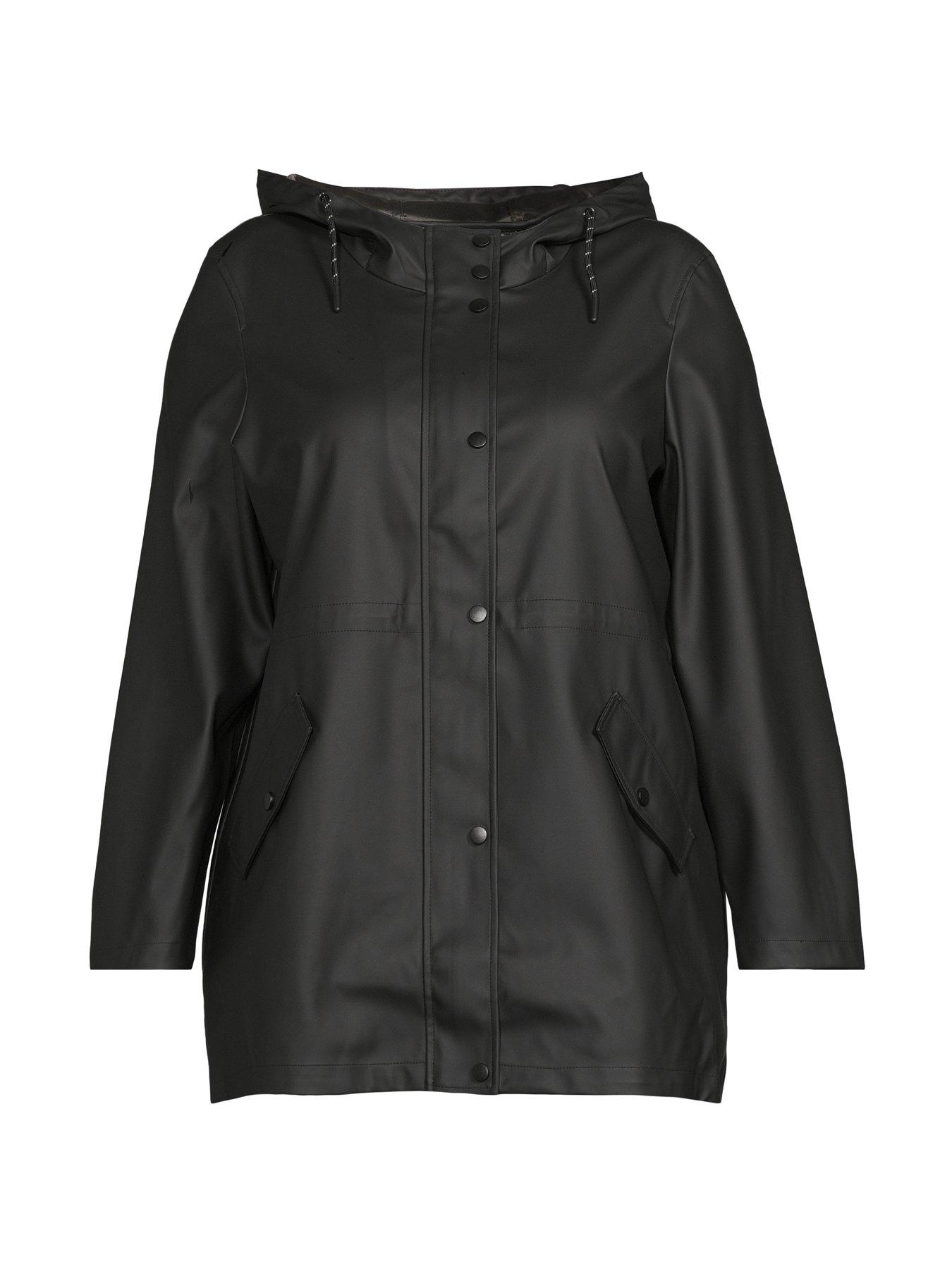  image of vero-moda-curve-coated-jacket-black