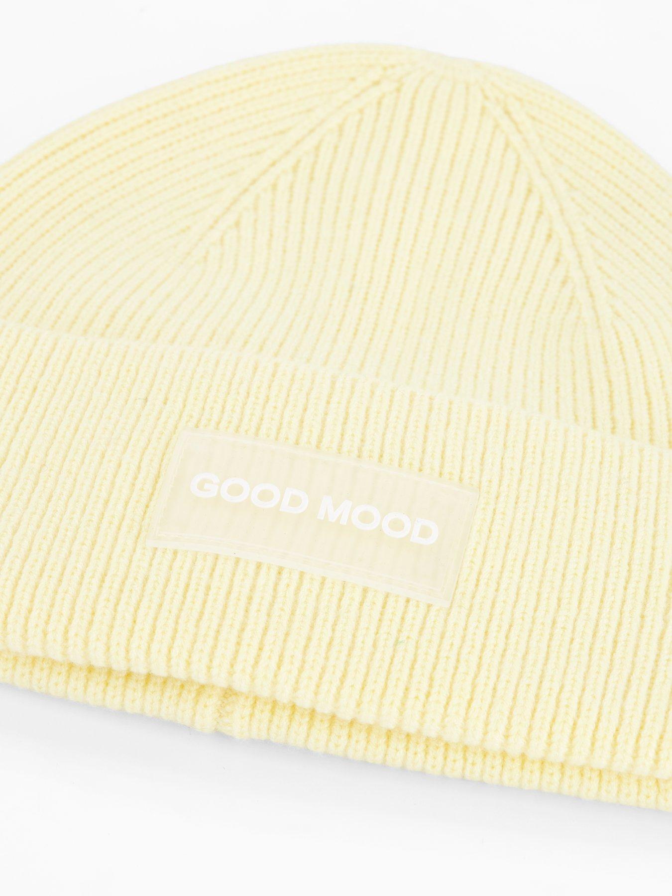  image of pieces-nolla-beanie-hat-yellow