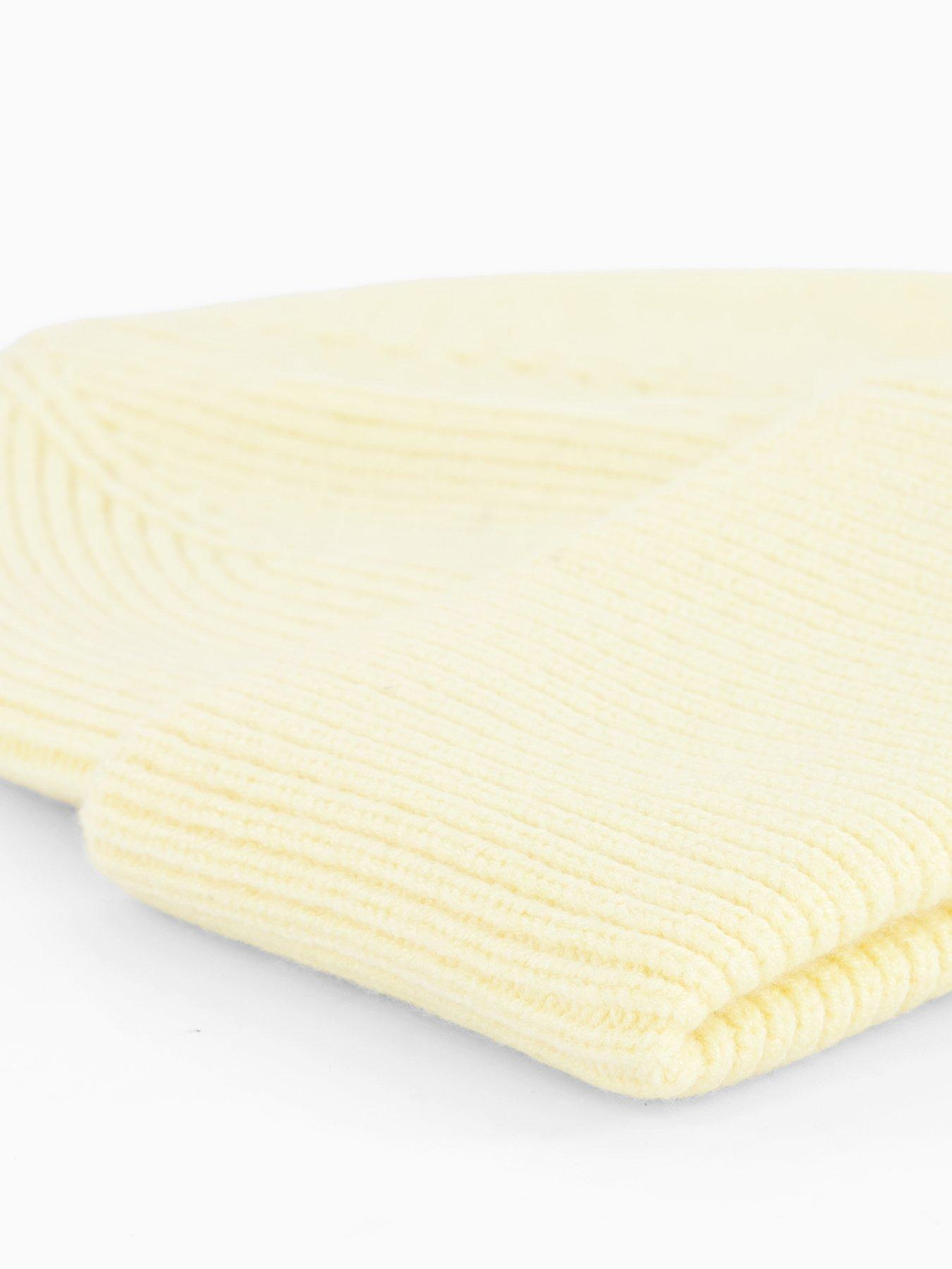  image of pieces-nolla-beanie-hat-yellow