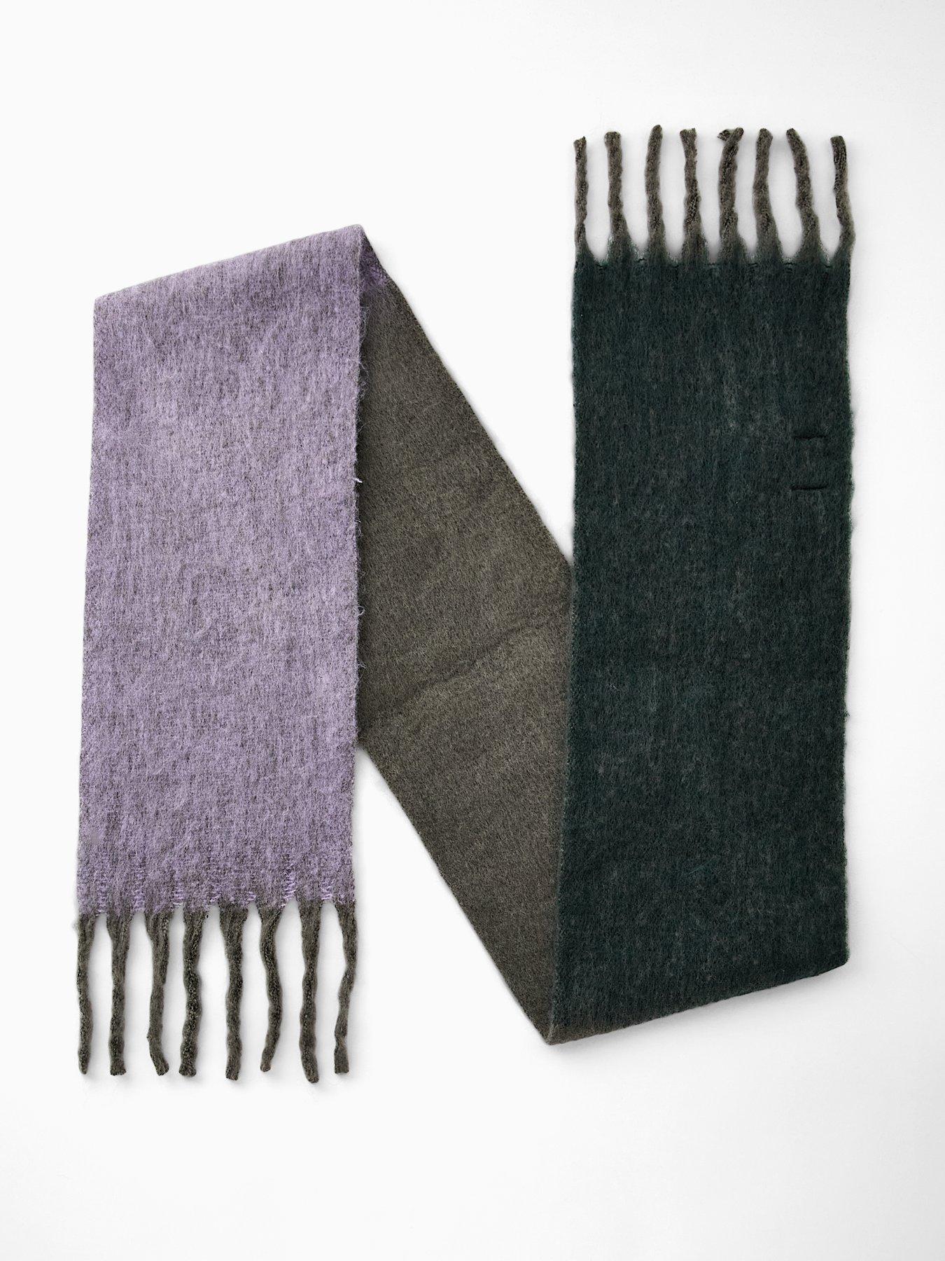  image of pieces-pcbea-narrow-long-scarf-blue