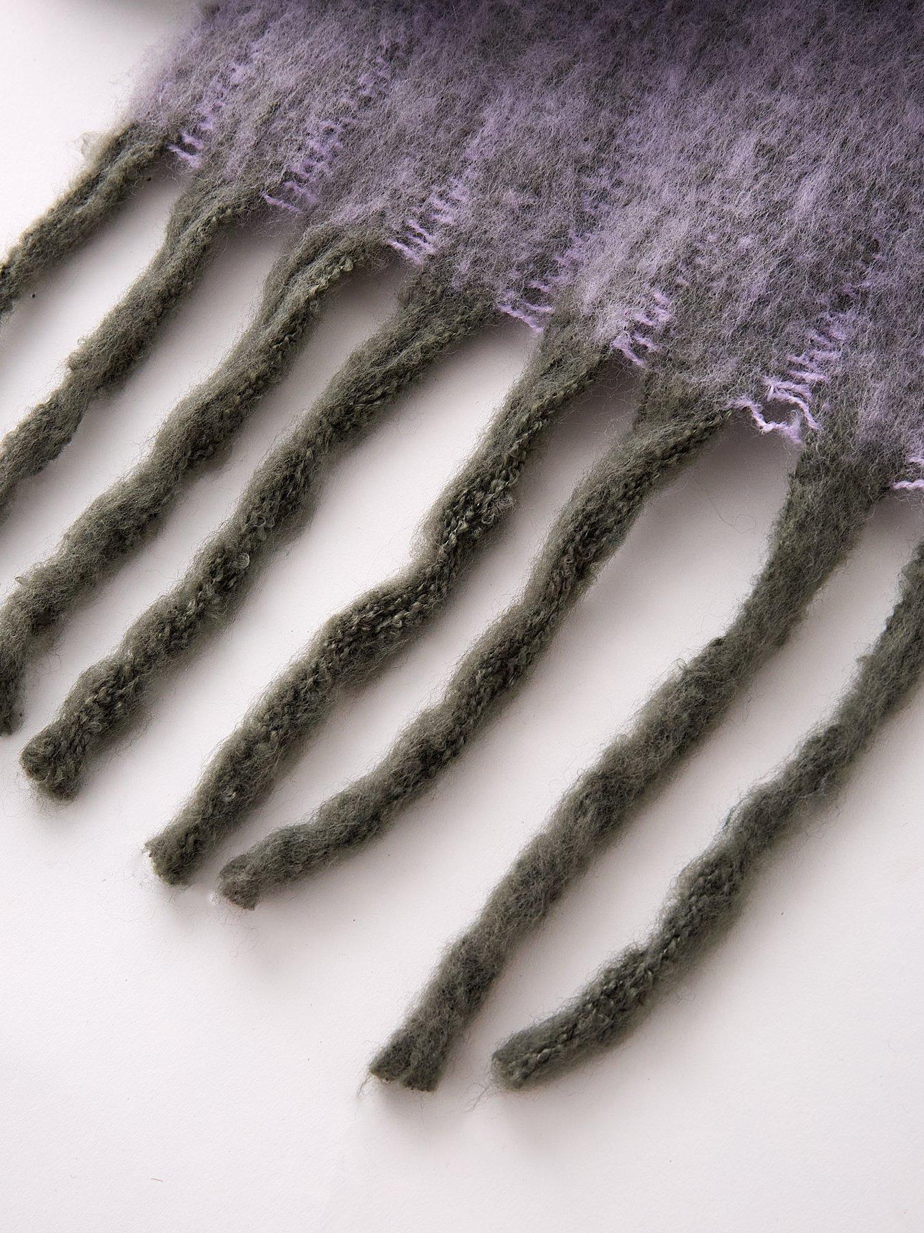  image of pieces-pcbea-narrow-long-scarf-blue