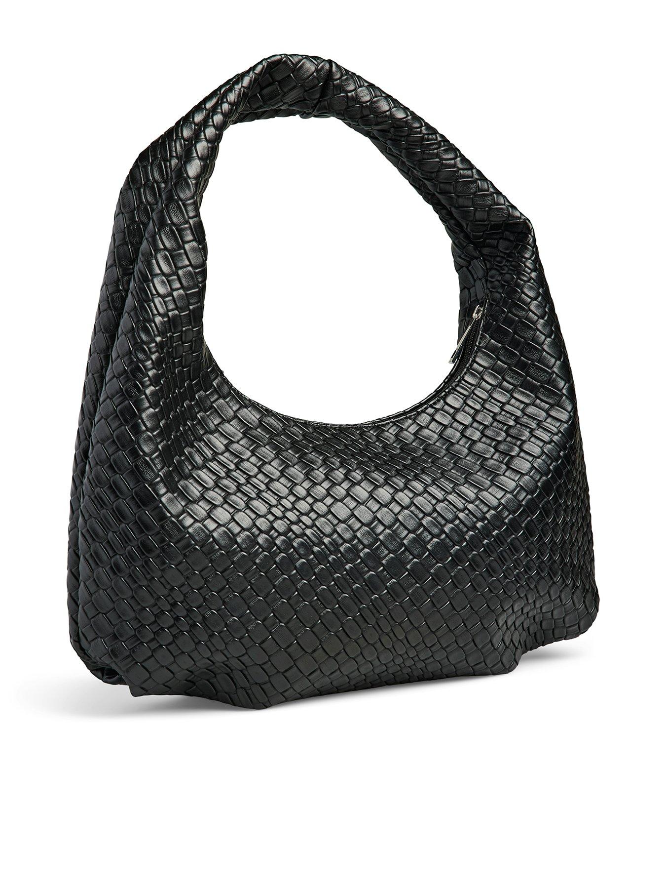 Image 1 of 4 of PIECES Jenni Braided Bag - Black