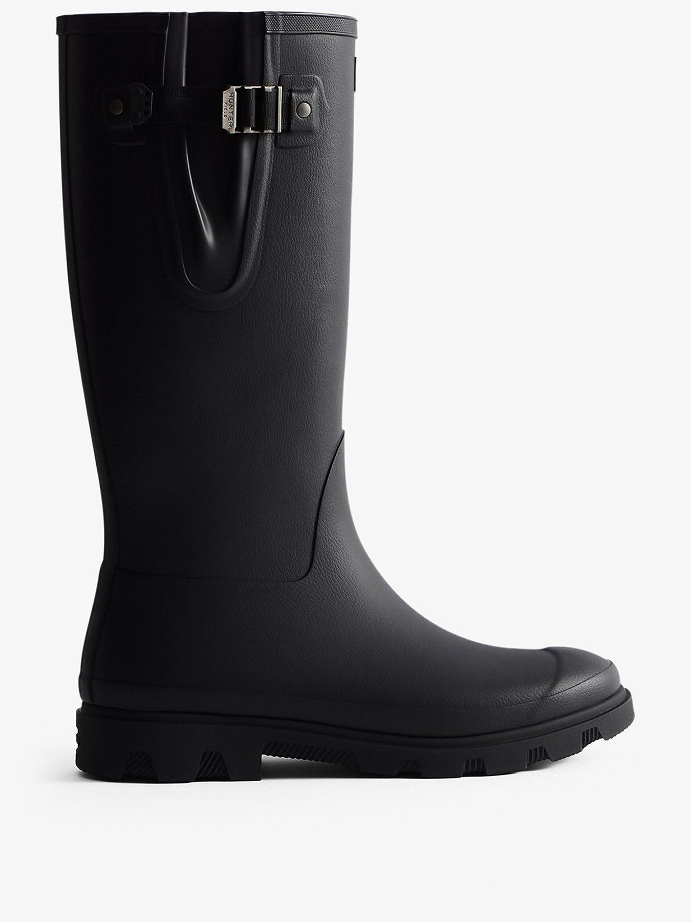  image of hunter-mens-field-downpour-adjustable-boots-black