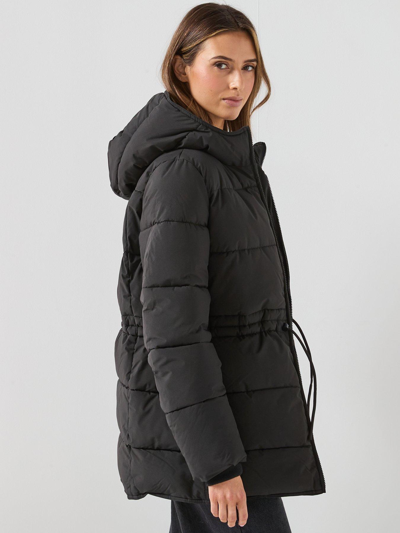 Image 4 of 6 of Vero Moda Cera Padded Coat - Black