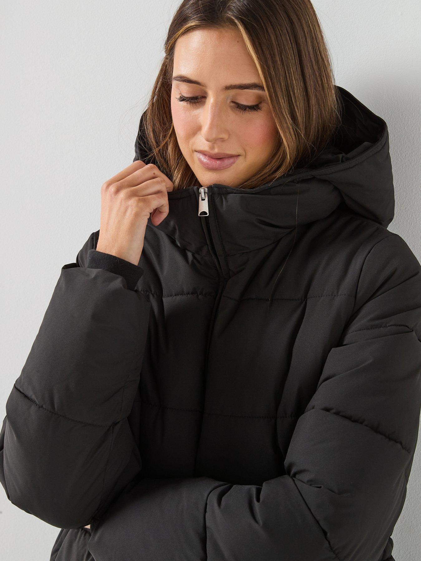 Image 6 of 6 of Vero Moda Cera Padded Coat - Black