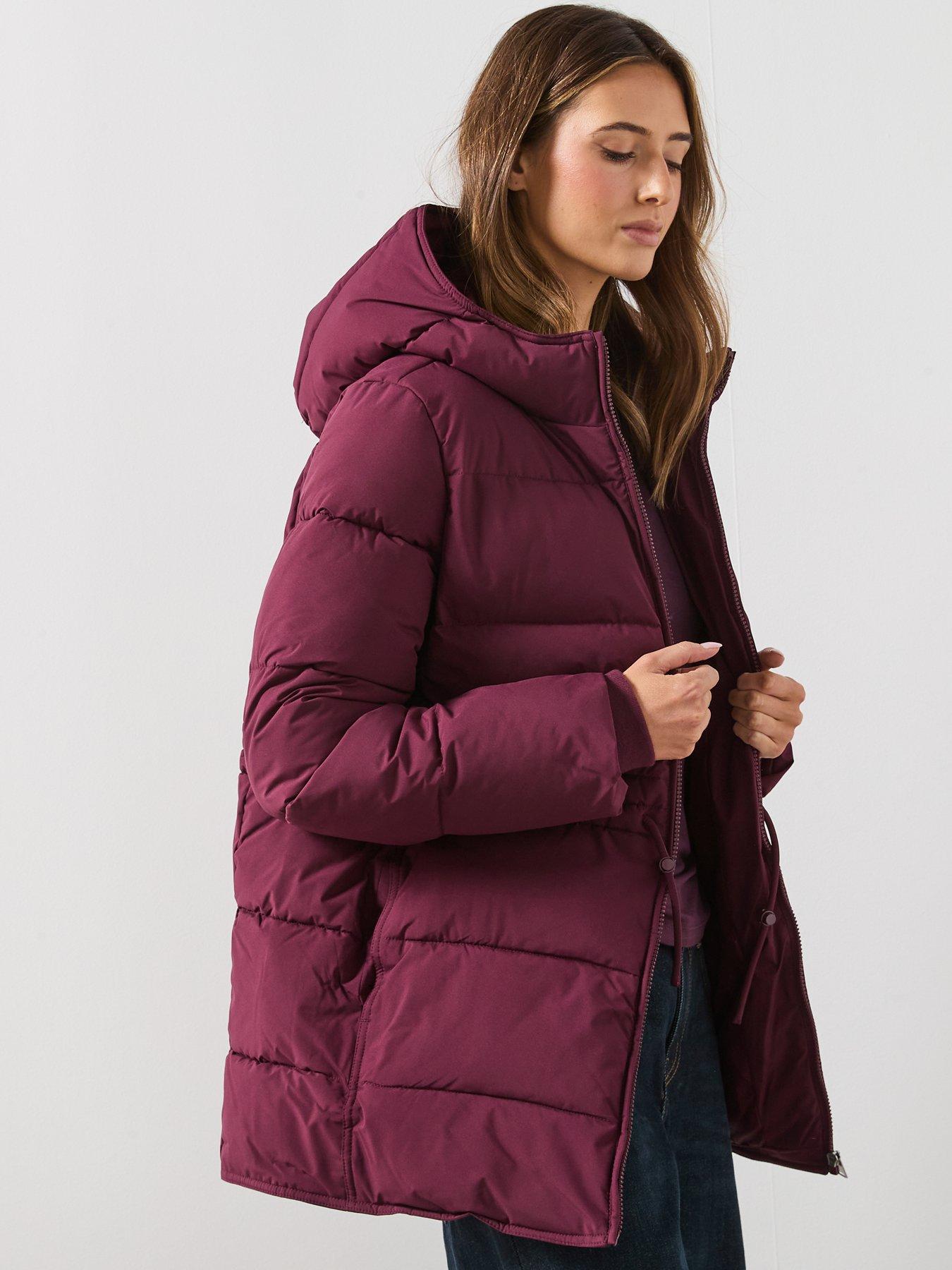 Image 4 of 6 of Vero Moda Cera Padded Coat - Red