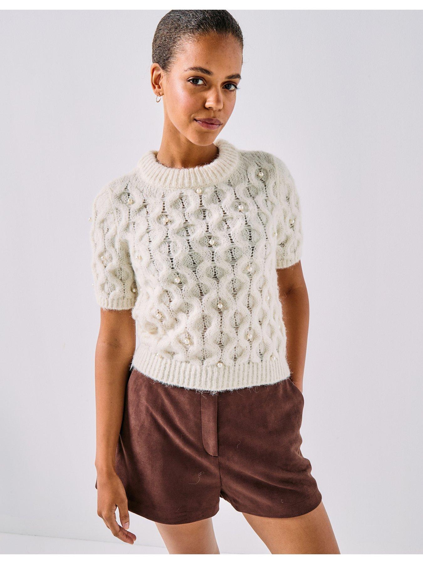 Vero Moda Vmcatania Pearl Pullover - Cream