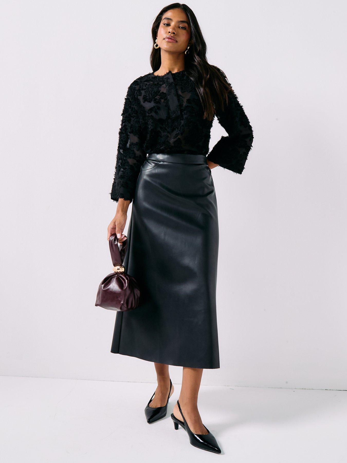  image of jdy-maia-half-placket-top-black