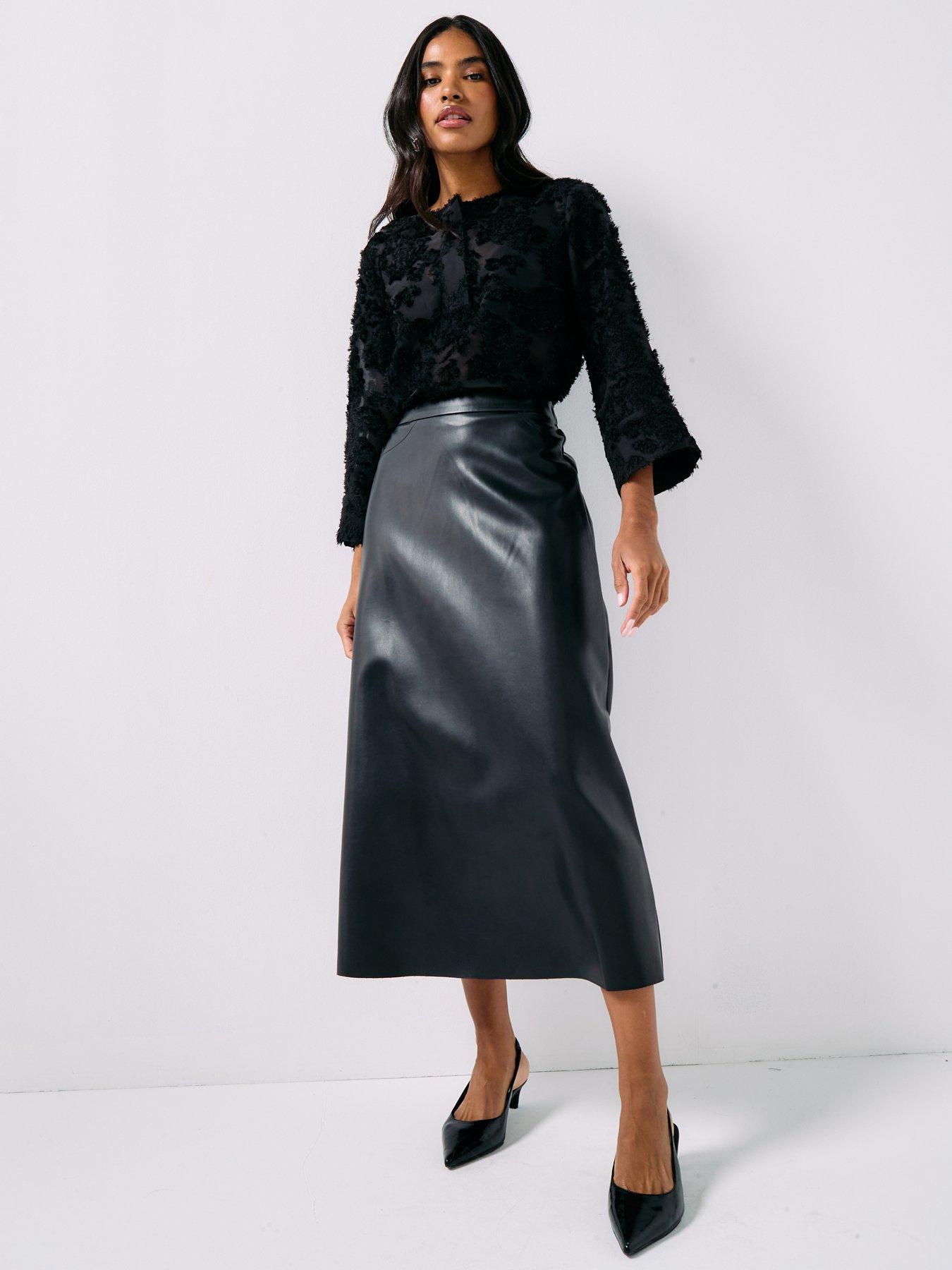  image of jdy-maia-half-placket-top-black