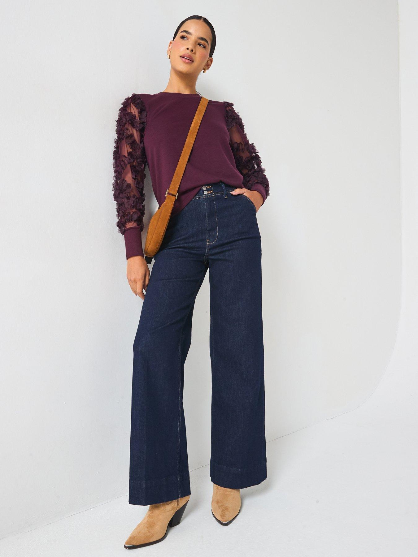 Image 3 of 6 of JDY Fairview Long Sleeve Jersey Jumper - Purple