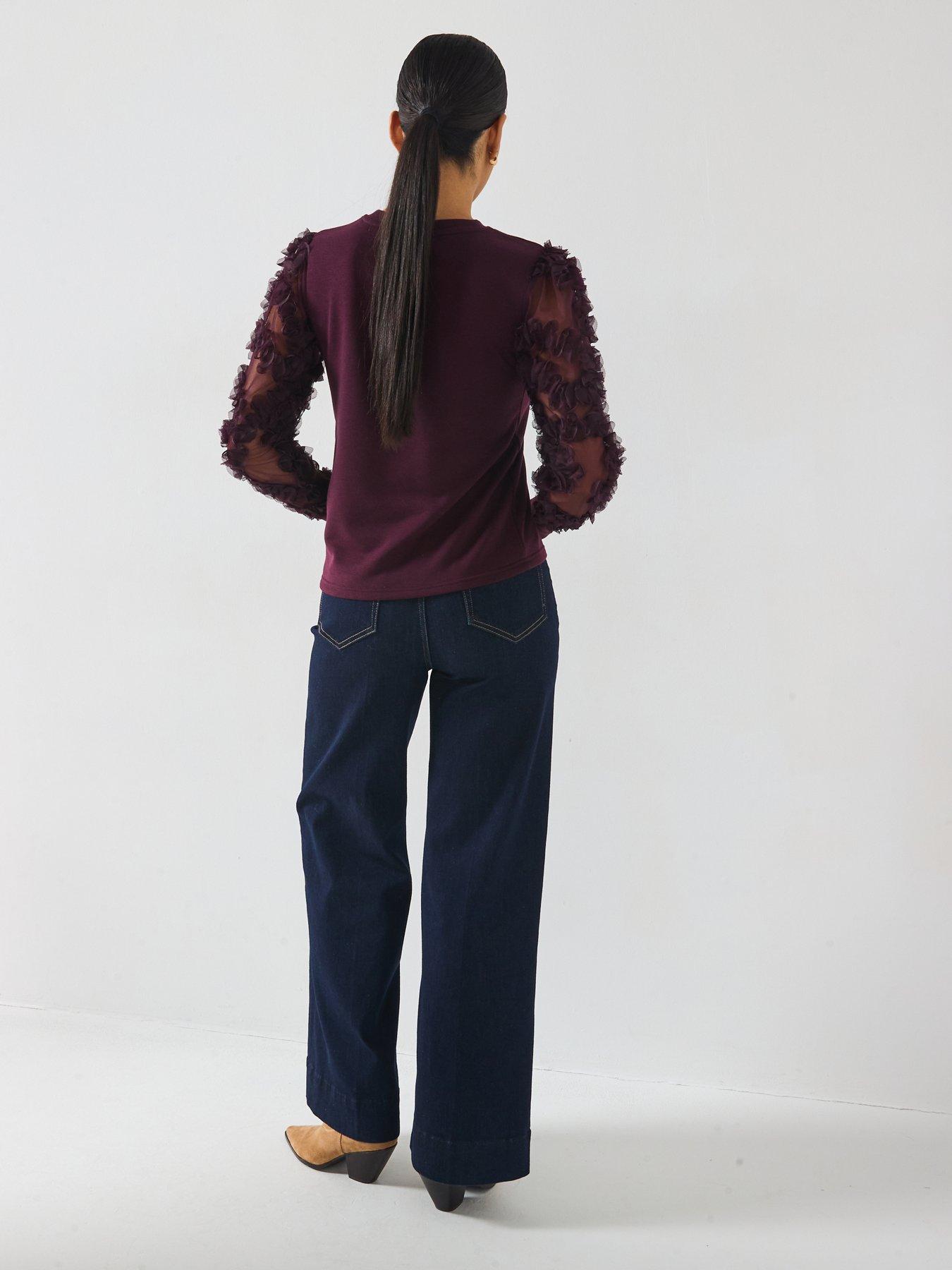 Image 6 of 6 of JDY Fairview Long Sleeve Jersey Jumper - Purple