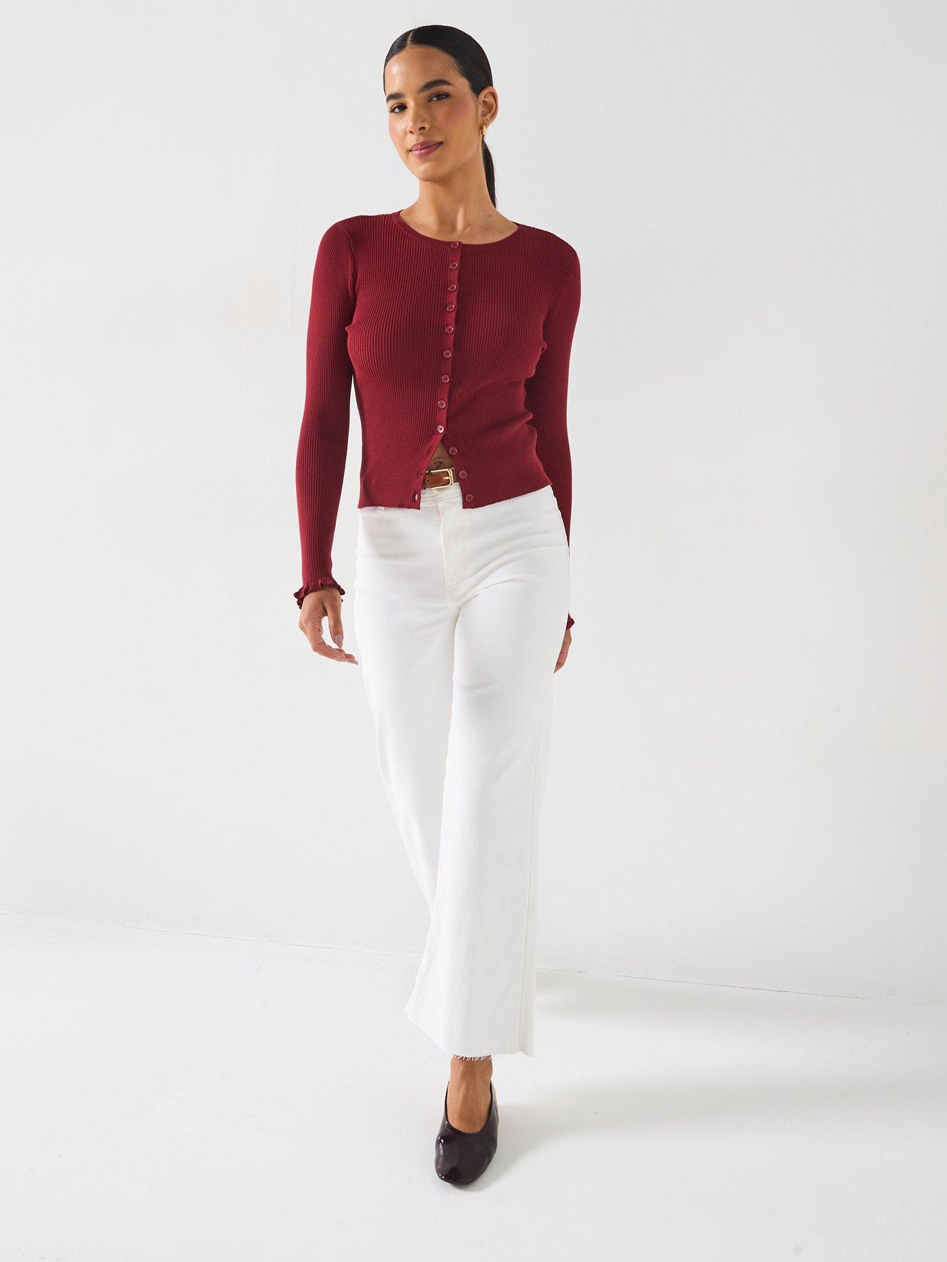  image of vero-moda-long-sleeve-button-cardigan-black