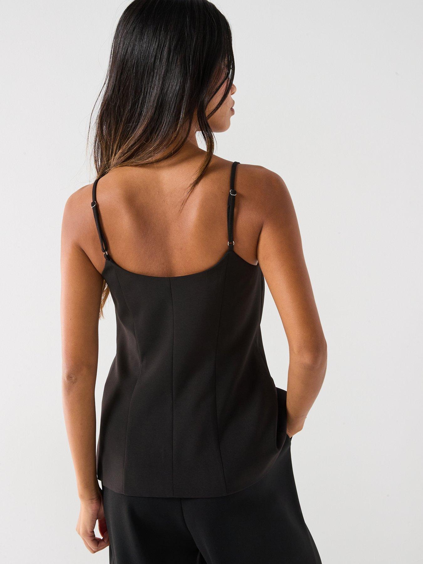  image of only-ladora-strap-vest-top-black