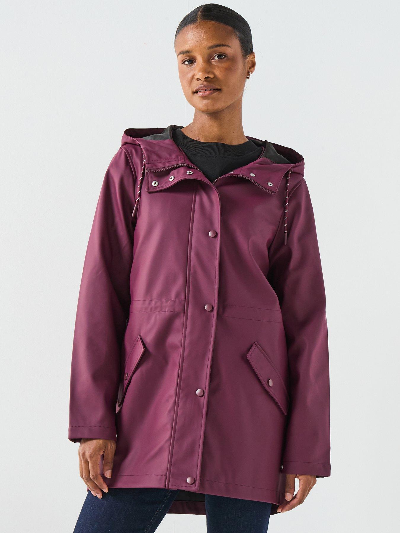 Vero Moda Malou Coated Rain Jacket - Red