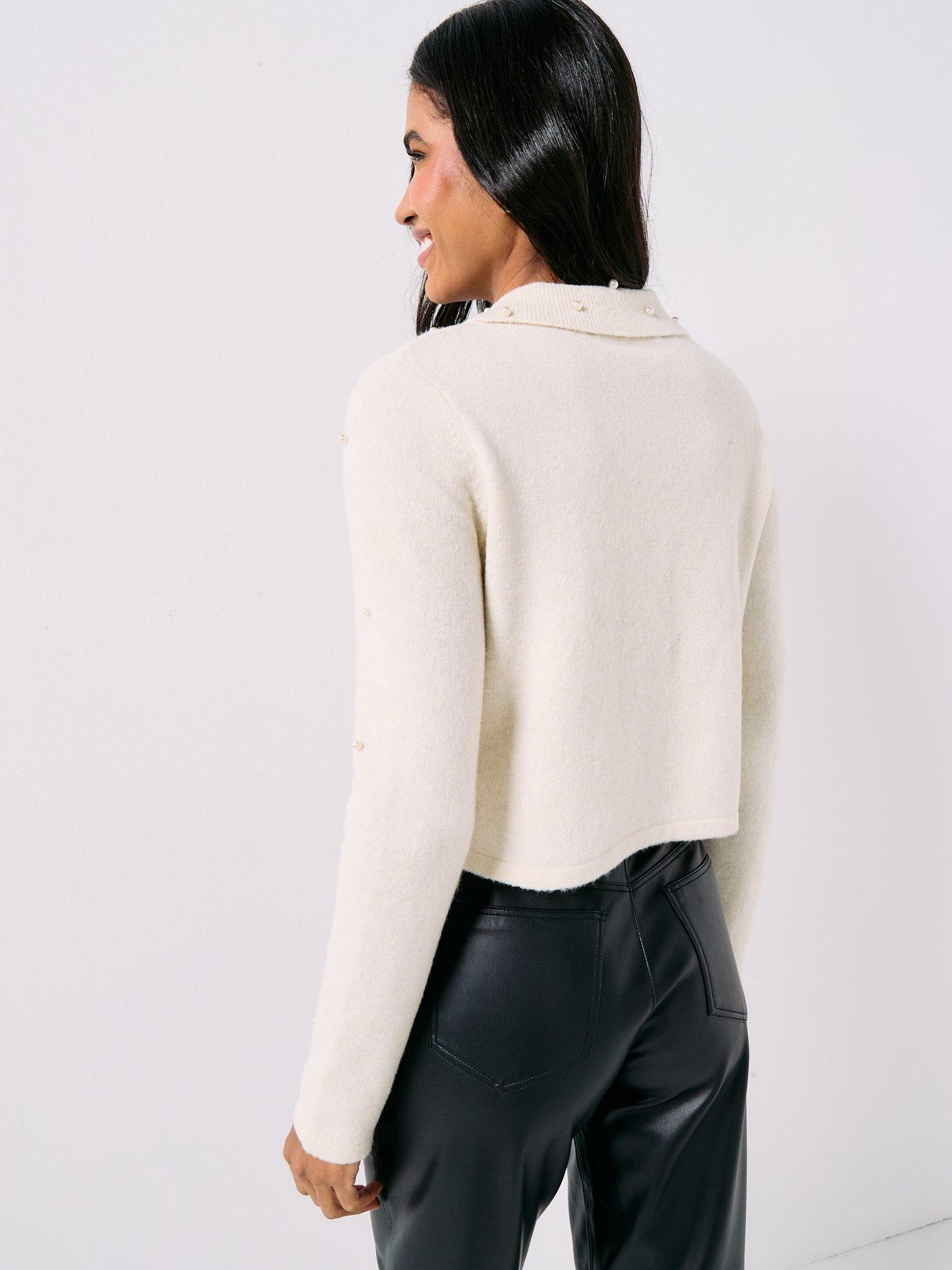stillFront image of vero-moda-vmpalermo-knitted-cardigan-cream