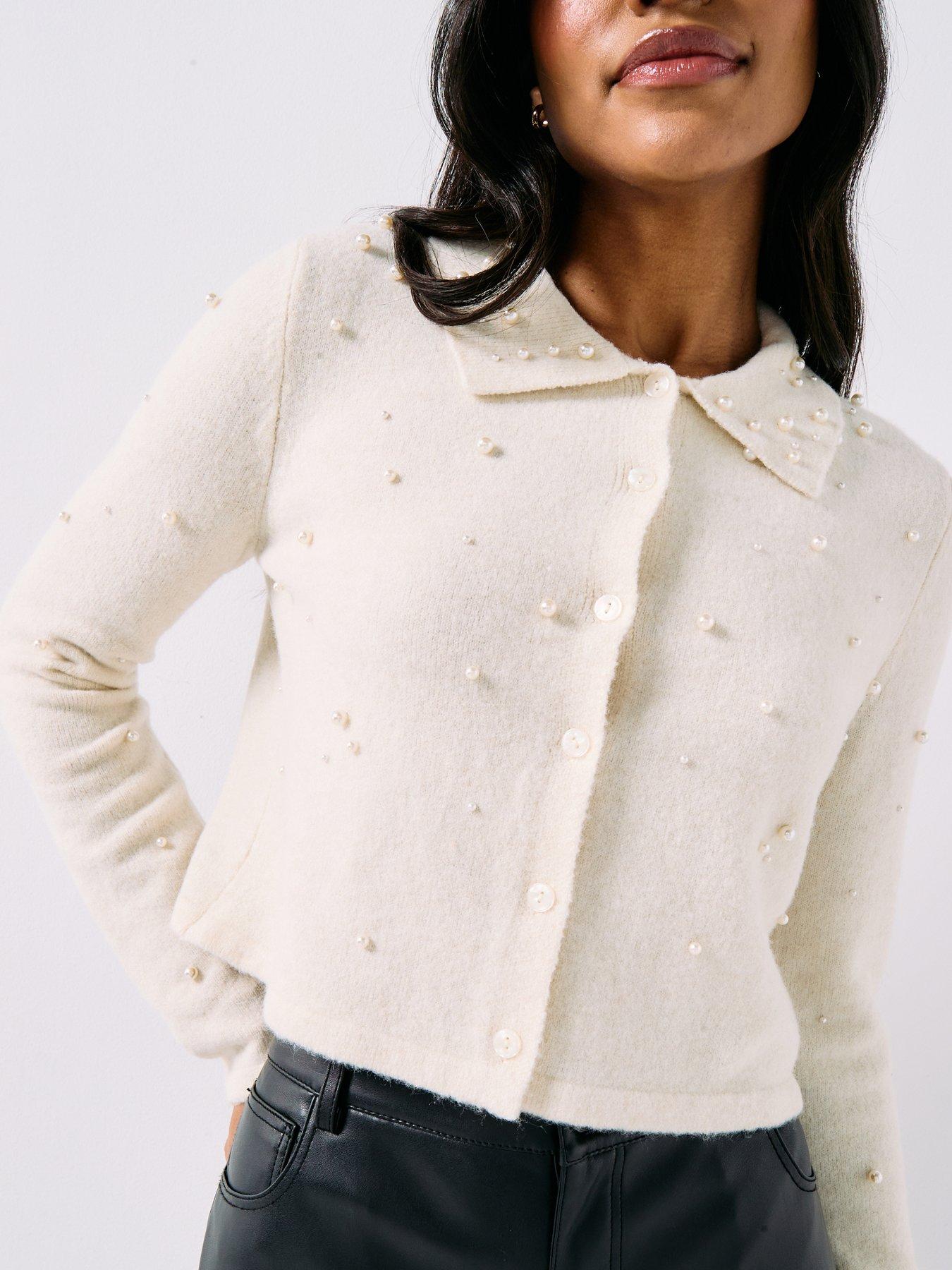  image of vero-moda-vmpalermo-knitted-cardigan-cream