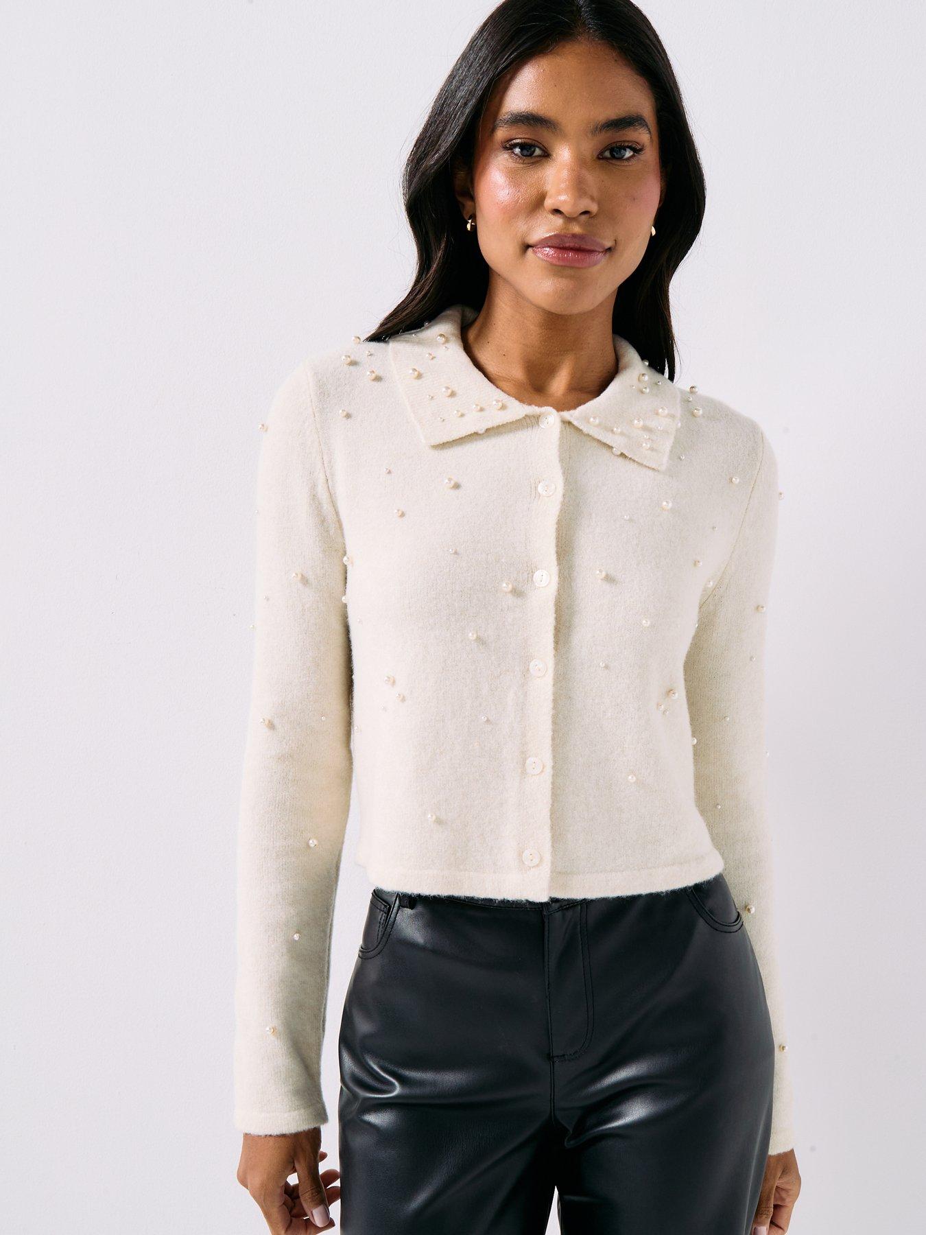  image of vero-moda-vmpalermo-knitted-cardigan-cream