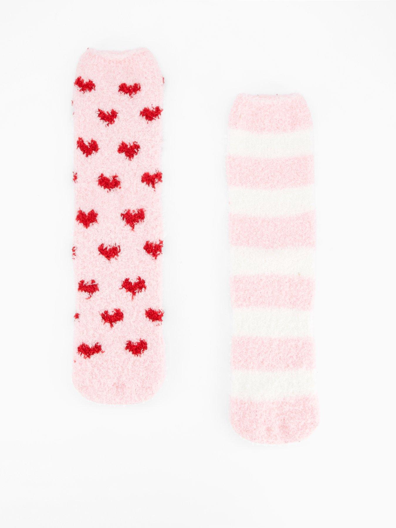  image of pieces-pcjoy-fluffy-socks-2-pack-multi