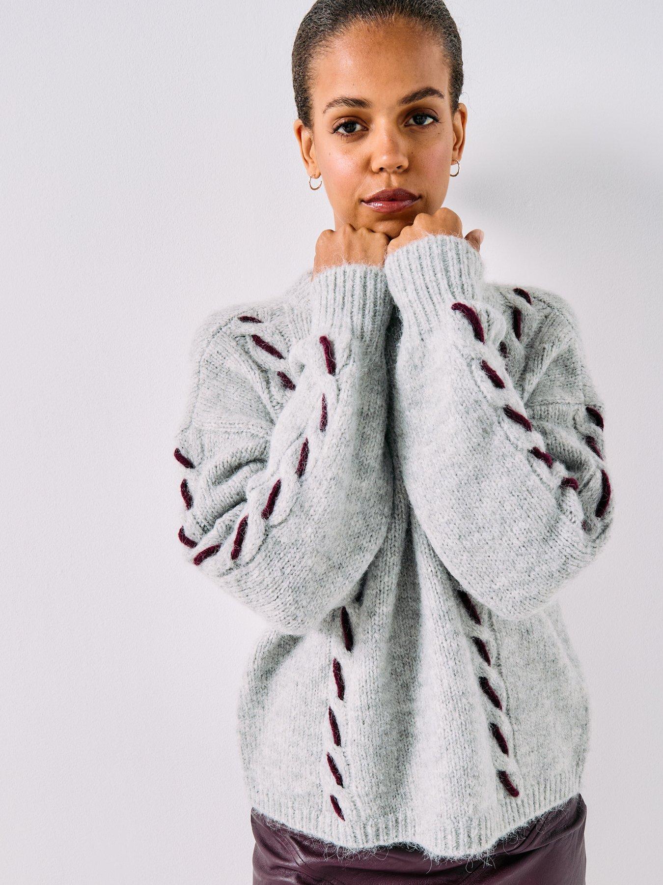 vero-moda-ilina-long-sleeve-o-neck-handstitch-jumper-grey