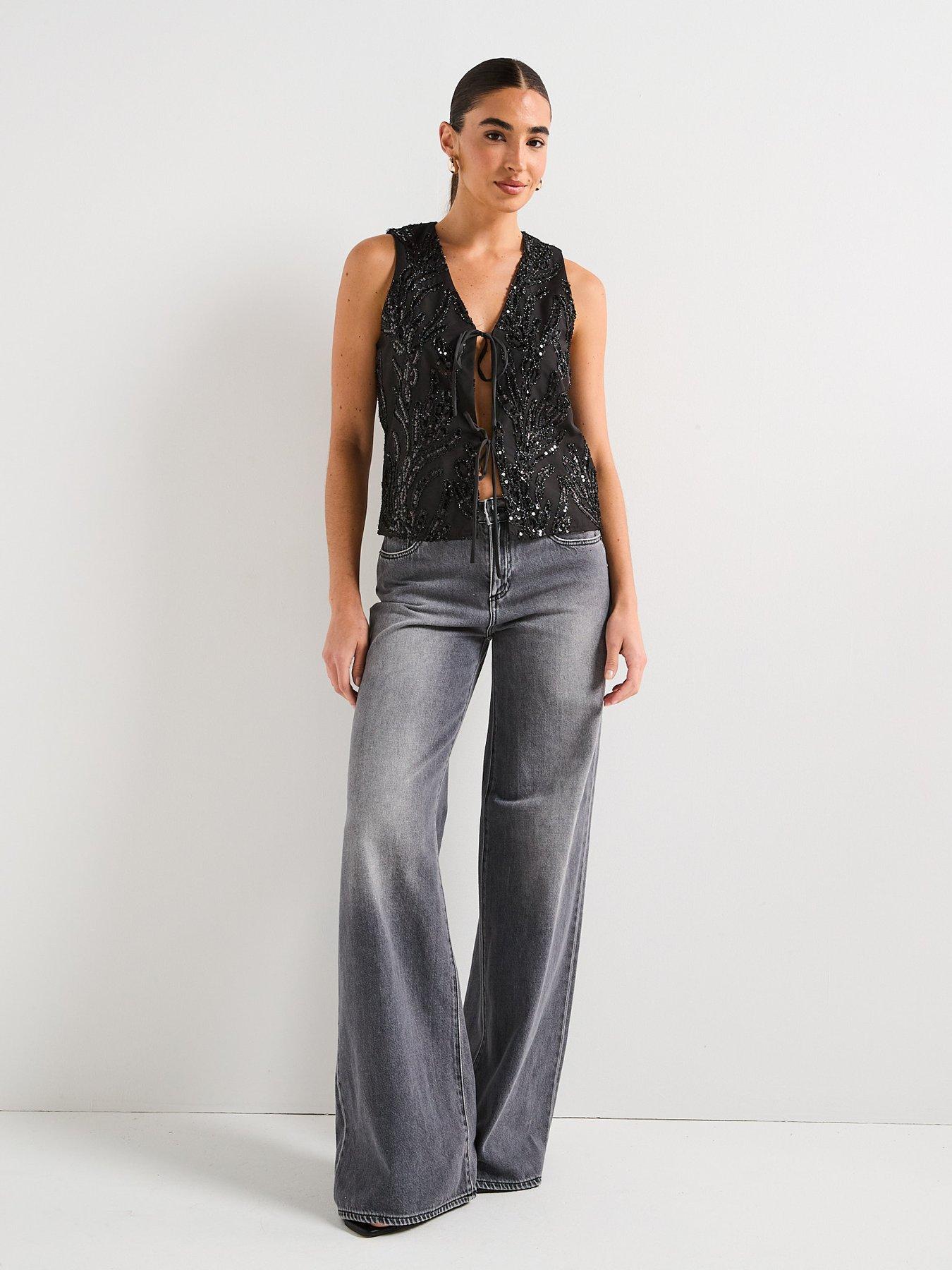  image of rouge-mira-waistcoat-grey