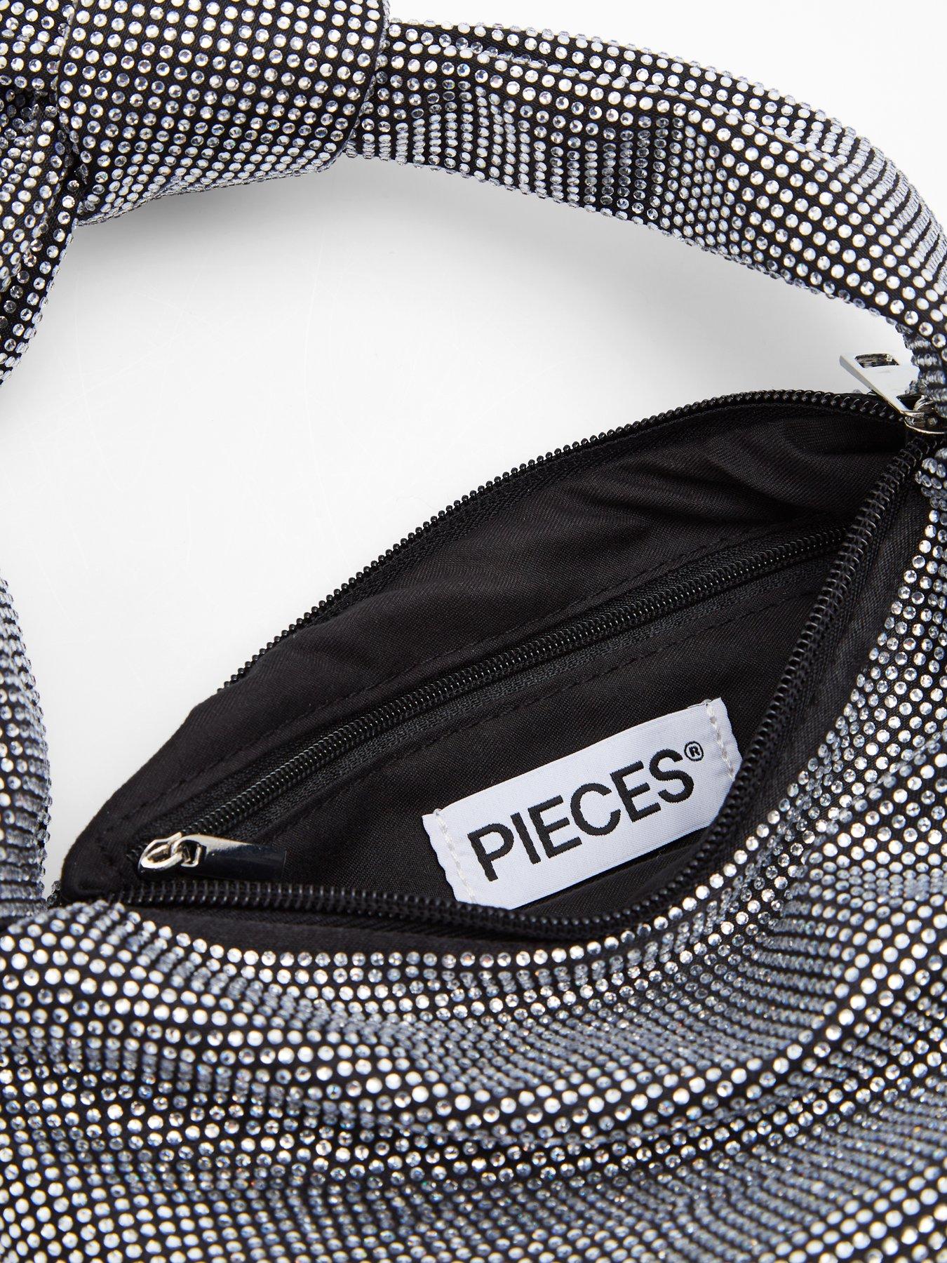  image of pieces-pcmindy-glitter-bag-black