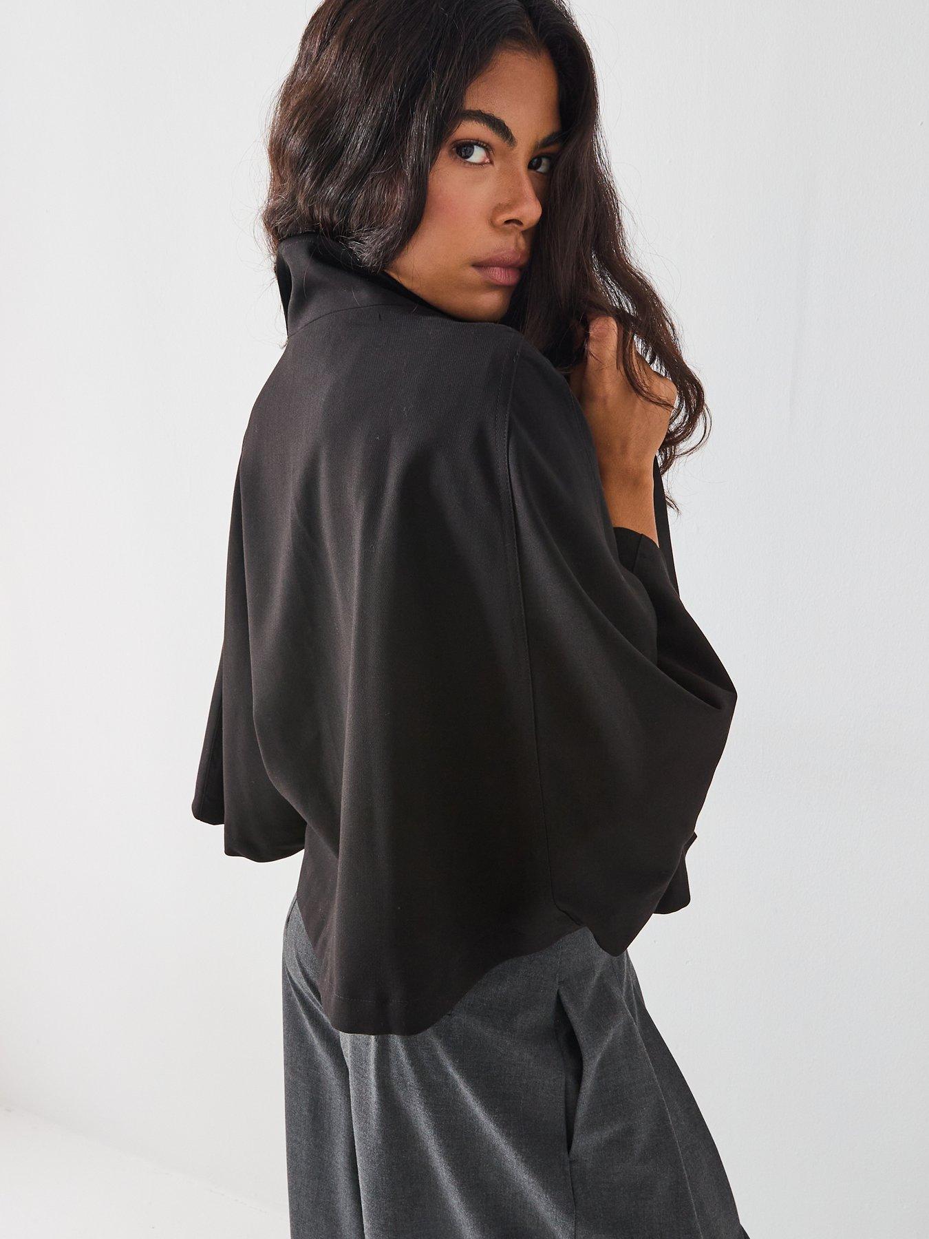 Image 5 of 6 of Vero Moda Cape Jacket - Black