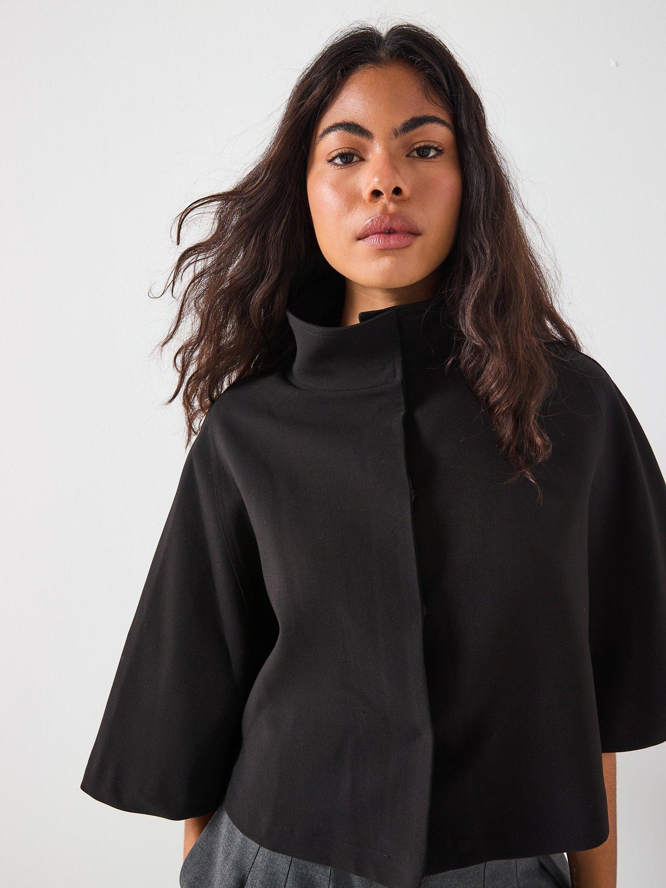 Image 6 of 6 of Vero Moda Cape Jacket - Black
