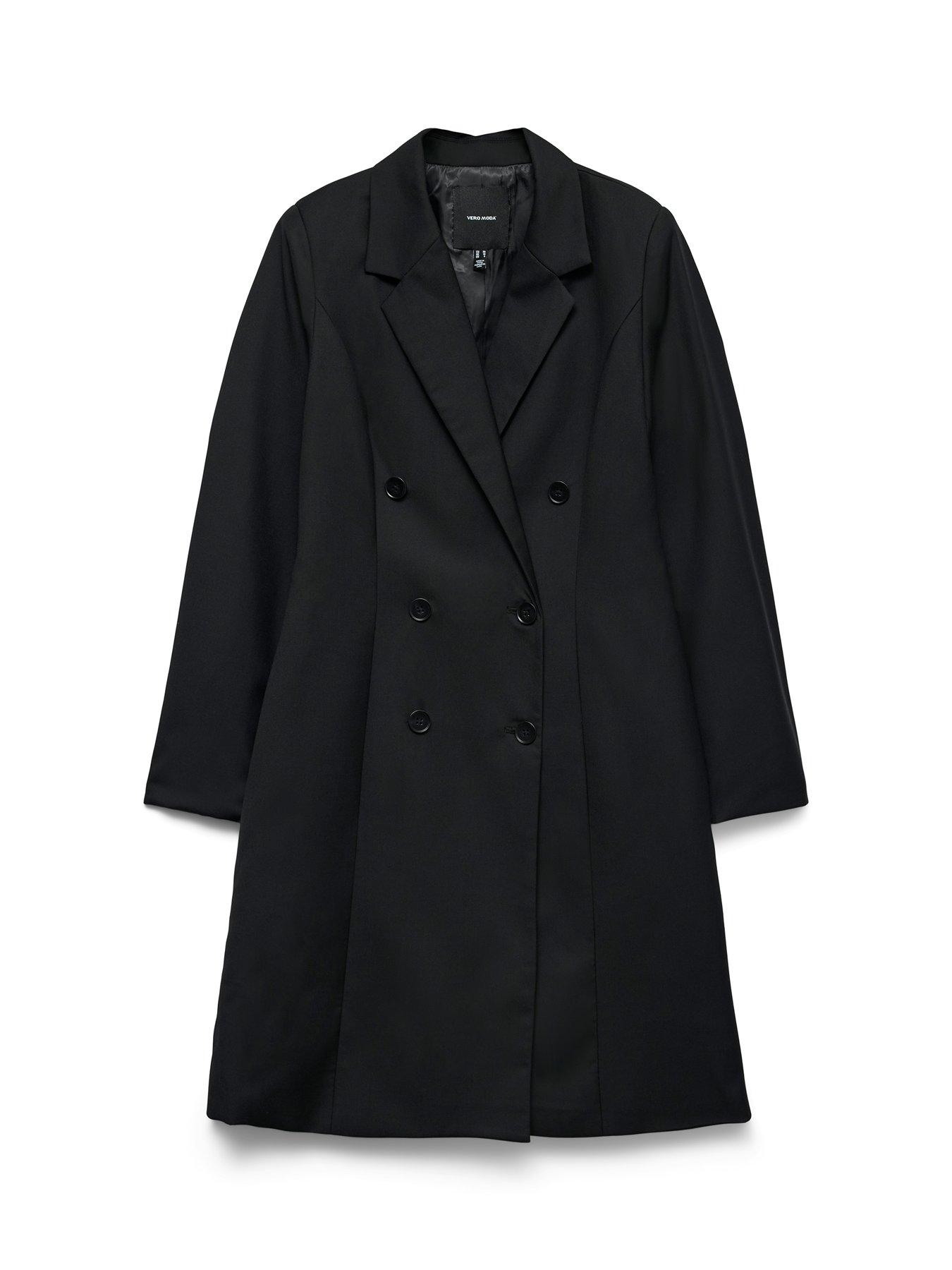 Vero Moda Long Line Fitted Blazer - Black