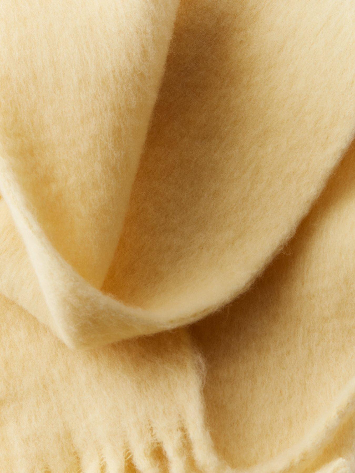  image of pieces-jinny-narrow-scarf-yellow