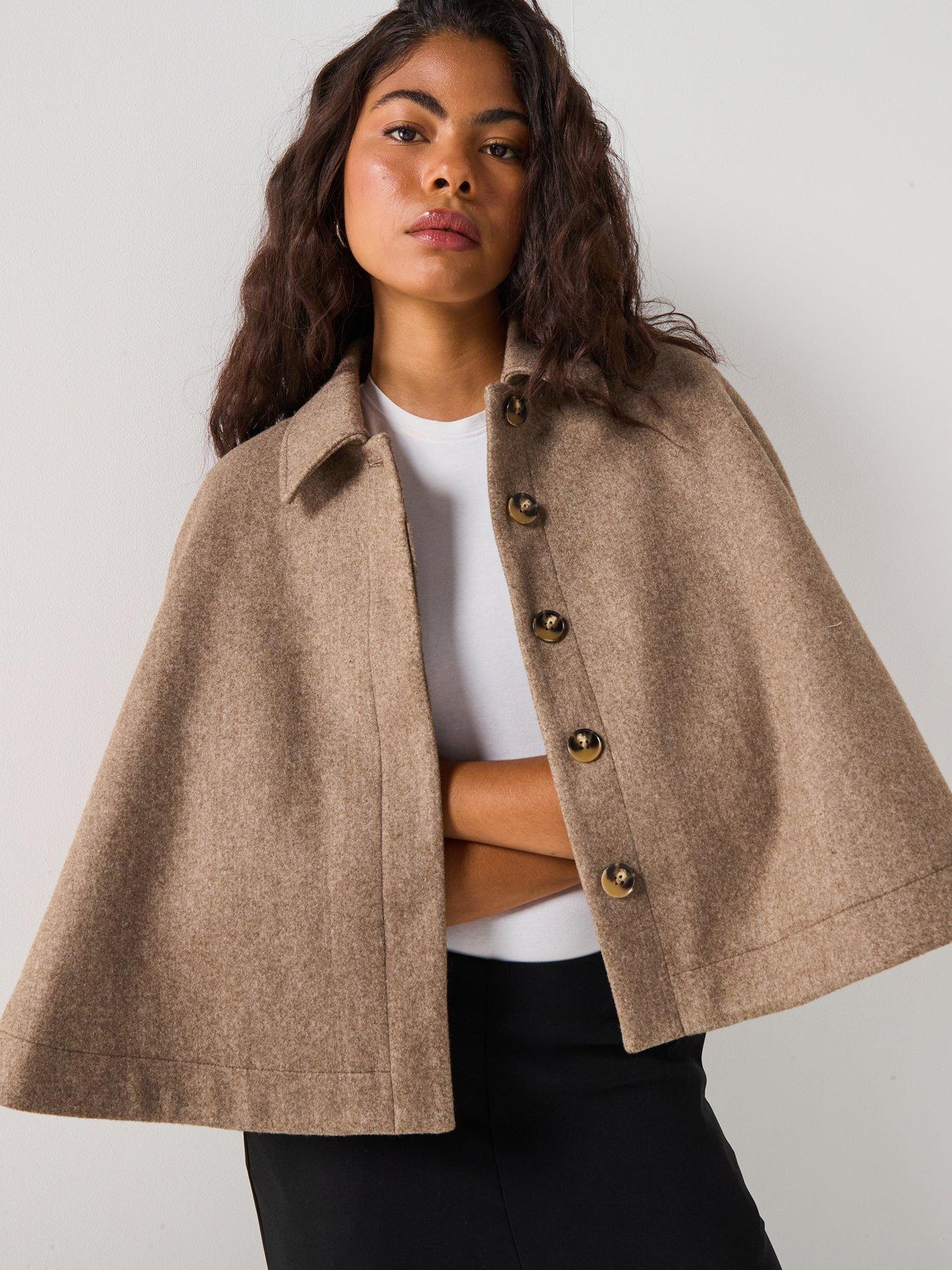 AWARE Taliana Cape Jacket - Brown