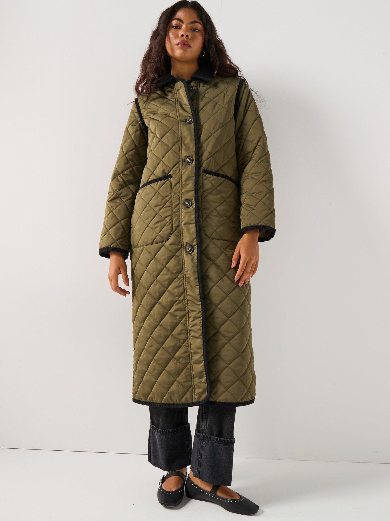  image of vero-moda-vmemily-long-coat-boo-green