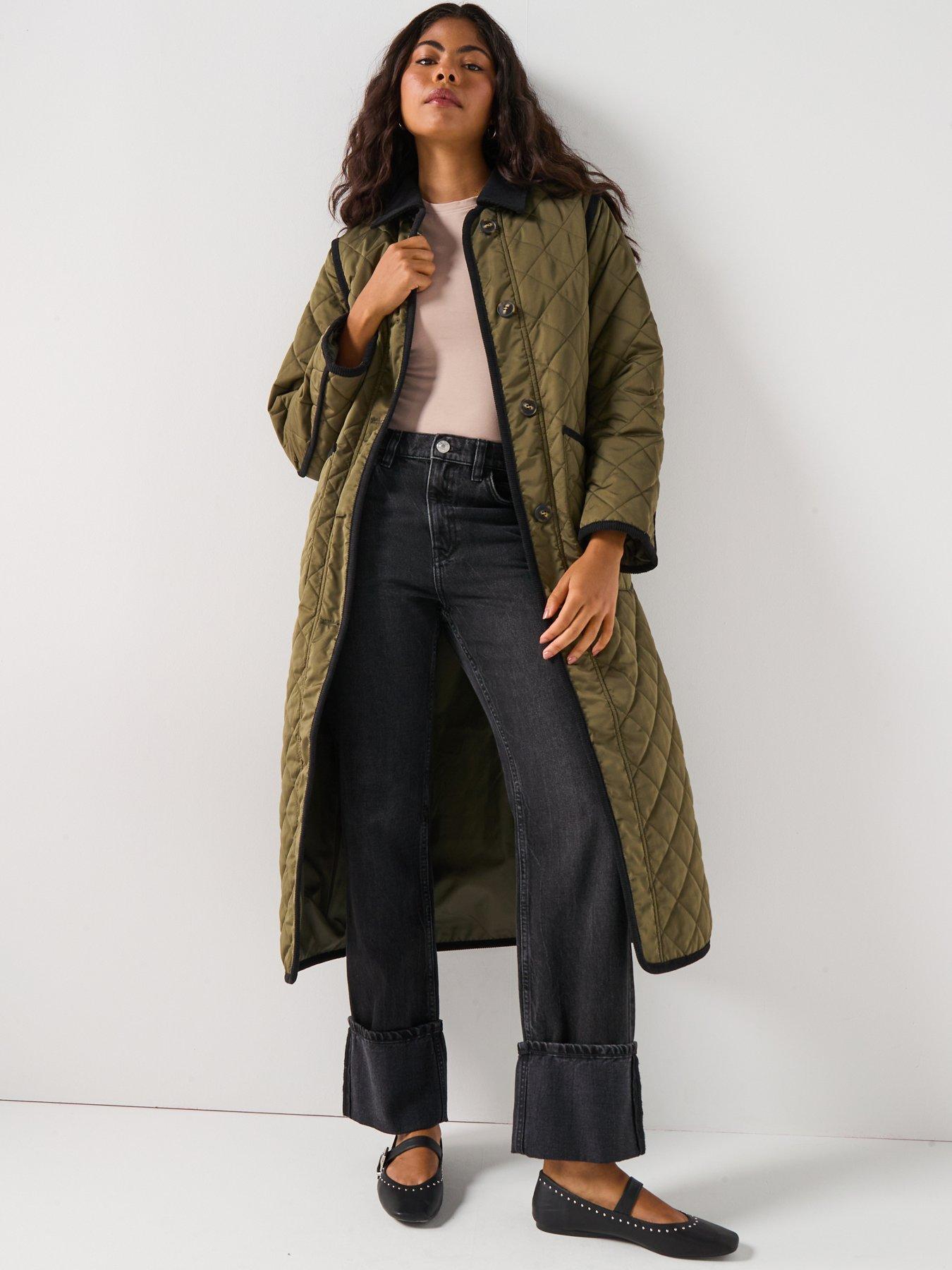  image of vero-moda-vmemily-long-coat-boo-green