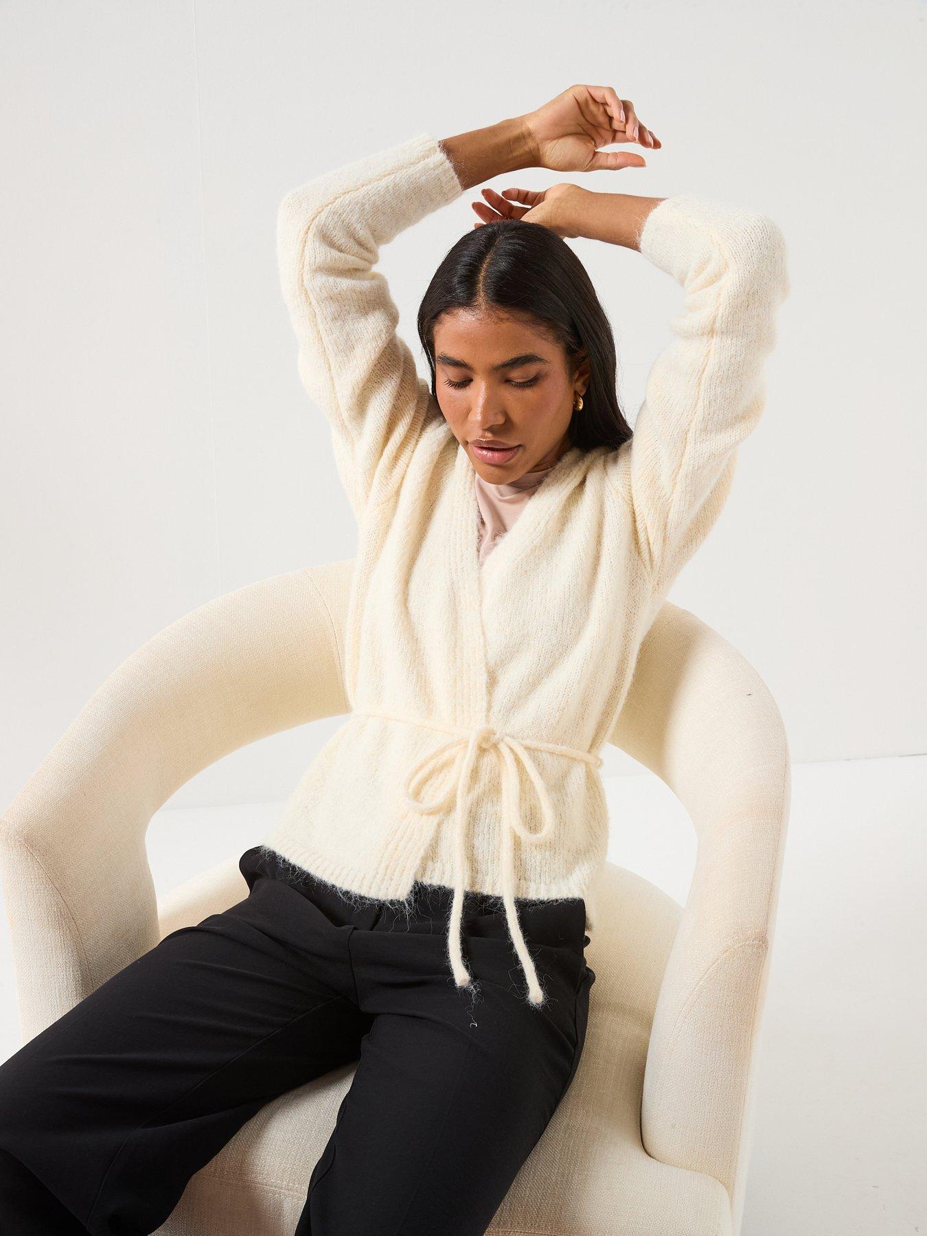  image of vero-moda-vmsorrento-belt-cardigan-beige