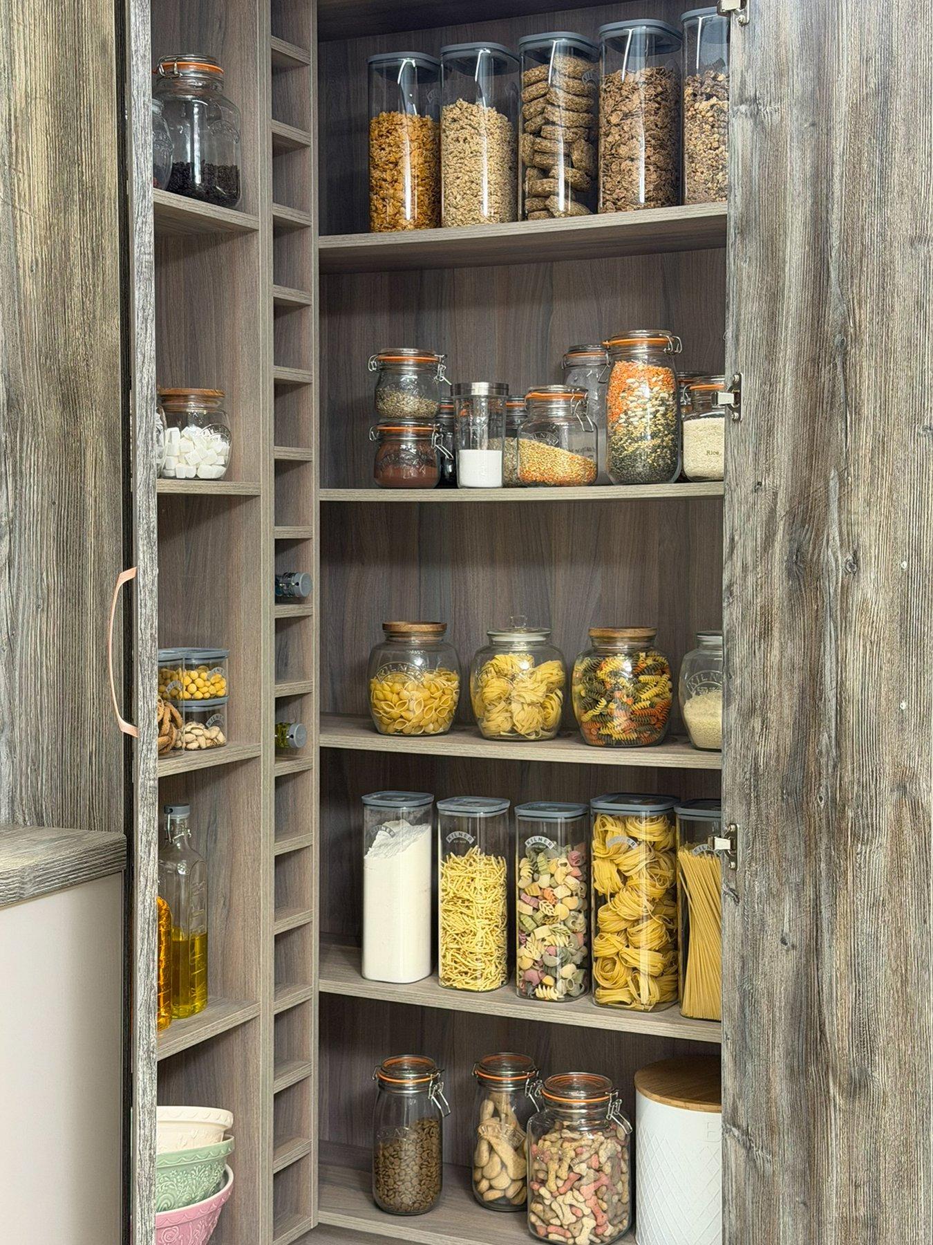 KILNER Fresh Storage Set Of 2 Square Storage Jars 2l