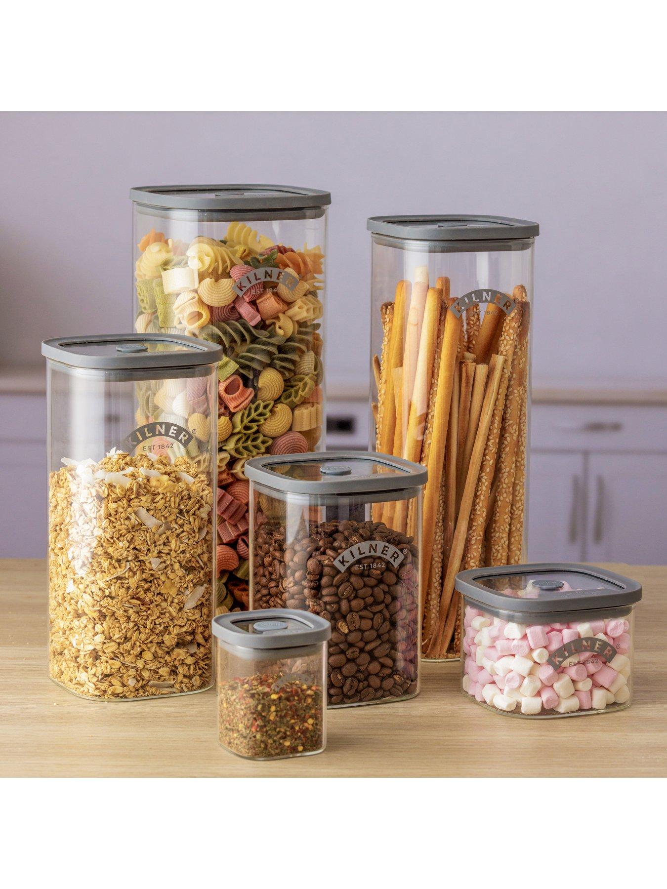  image of kilner-fresh-storage-4-piece-pantry-set-1-x-05-l-1x-1l-1-x-15l-and-1-x-2l