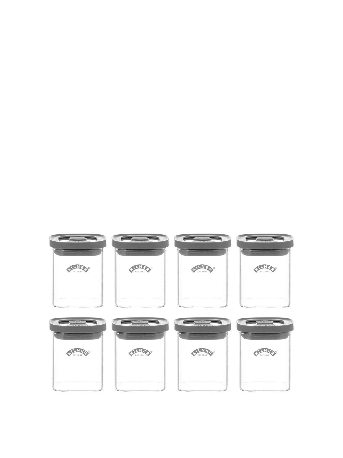  image of kilner-fresh-storage-8-piece-spice-jar-set-016l