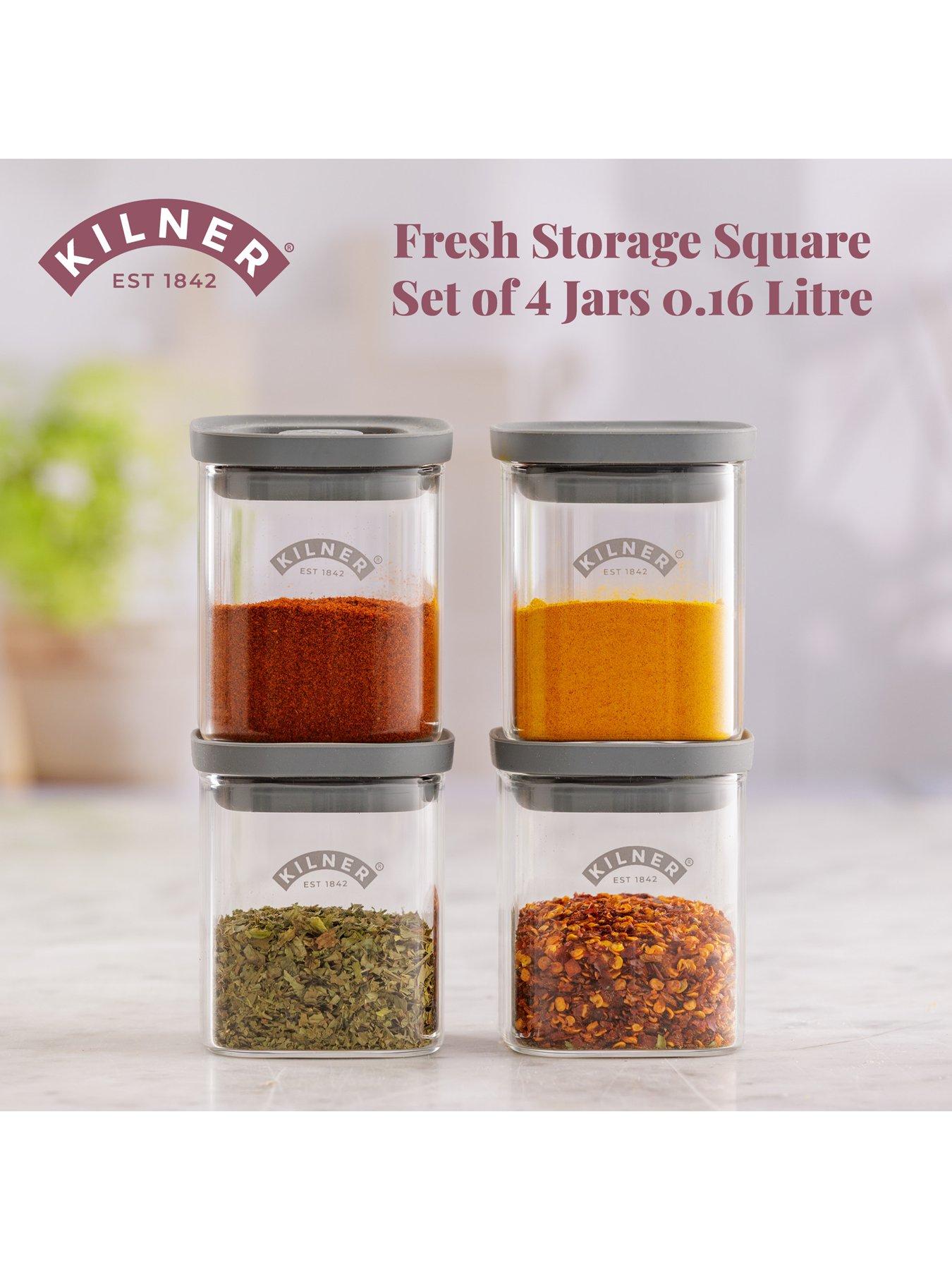  image of kilner-fresh-storage-8-piece-spice-jar-set-016l